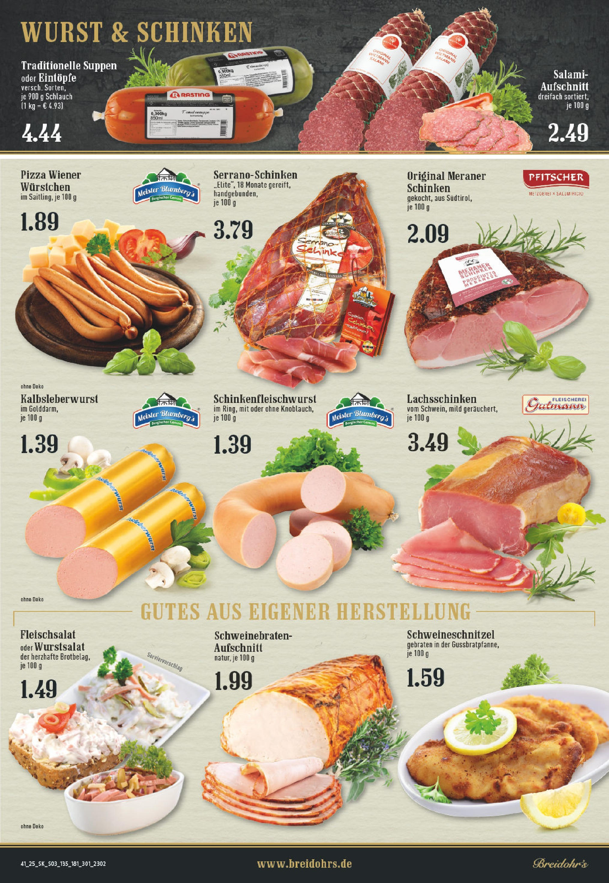 Edeka prospekt Rösrath	 (ab 06.10.2025) » Angebote Online | Seite: 3 | Produkte: Wurst, Salami, Schinken, Pizza