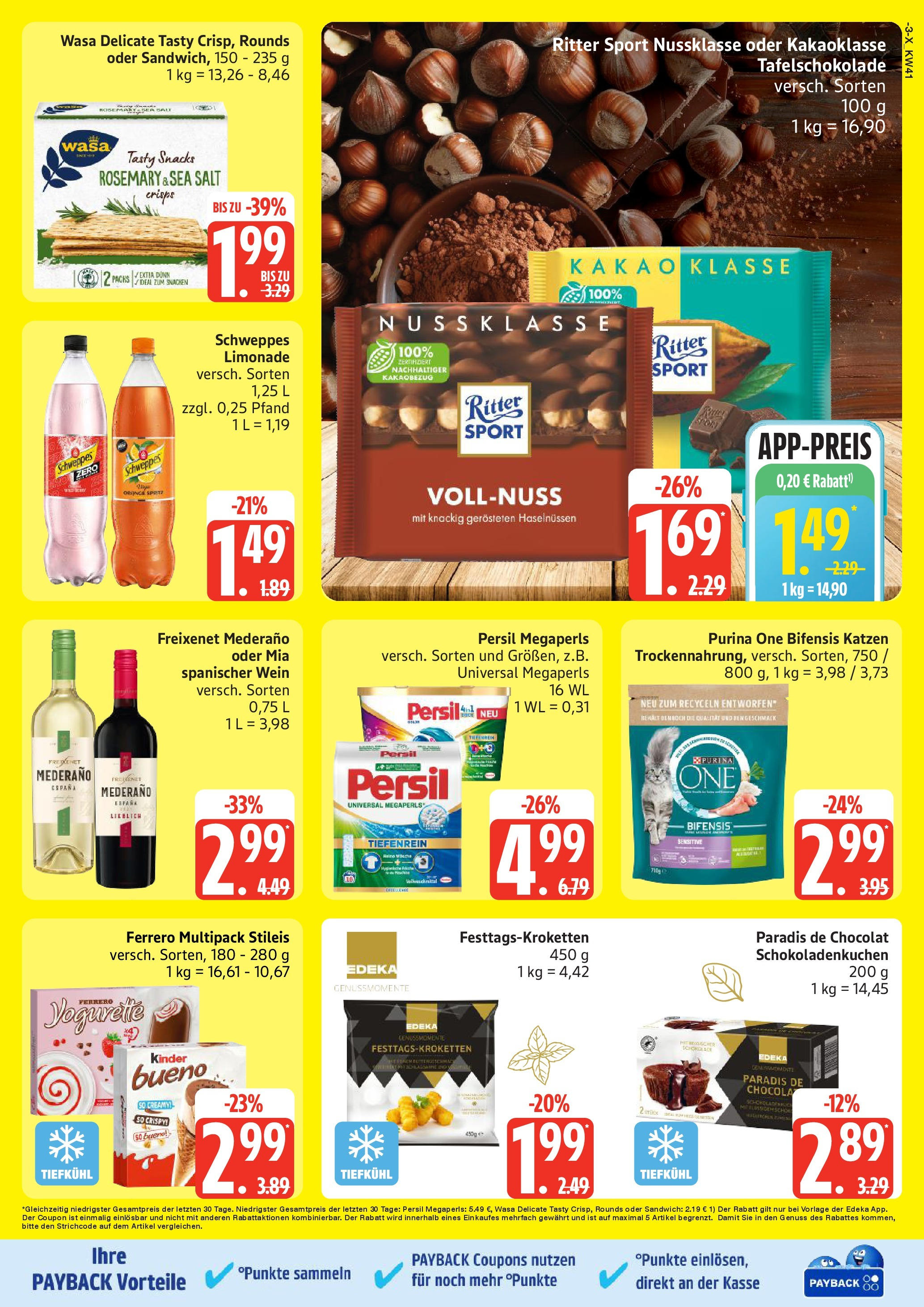 Marktkauf - Marktkauf: Wochenangebote (ab 06.10.2025) » Angebote online | Seite: 3 | Produkte: Yogurette, Freixenet, Schweppes, Persil