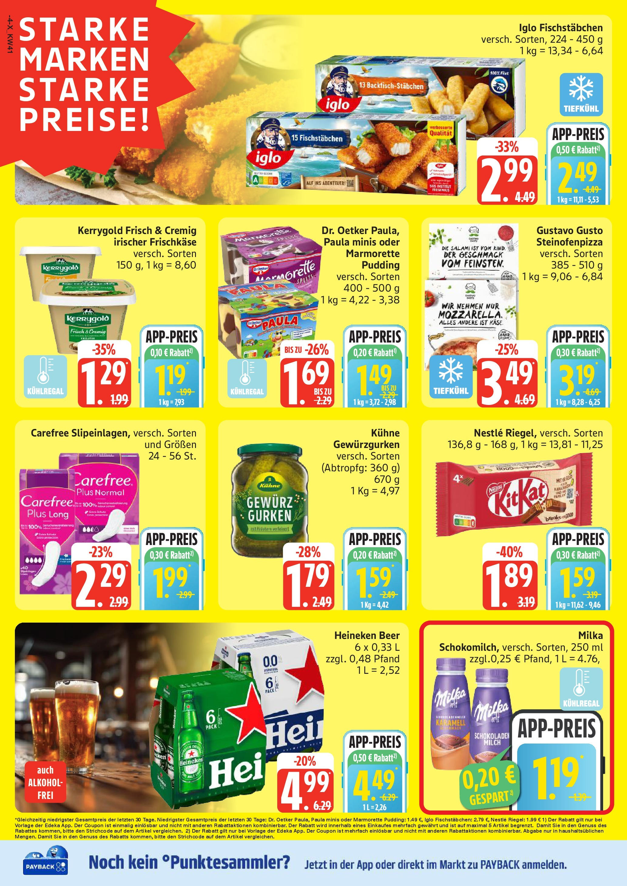 Marktkauf - Marktkauf: Wochenangebote (ab 06.10.2025) » Angebote online | Seite: 4 | Produkte: Gustavo gusto, Pudding, Salami, Frischkase