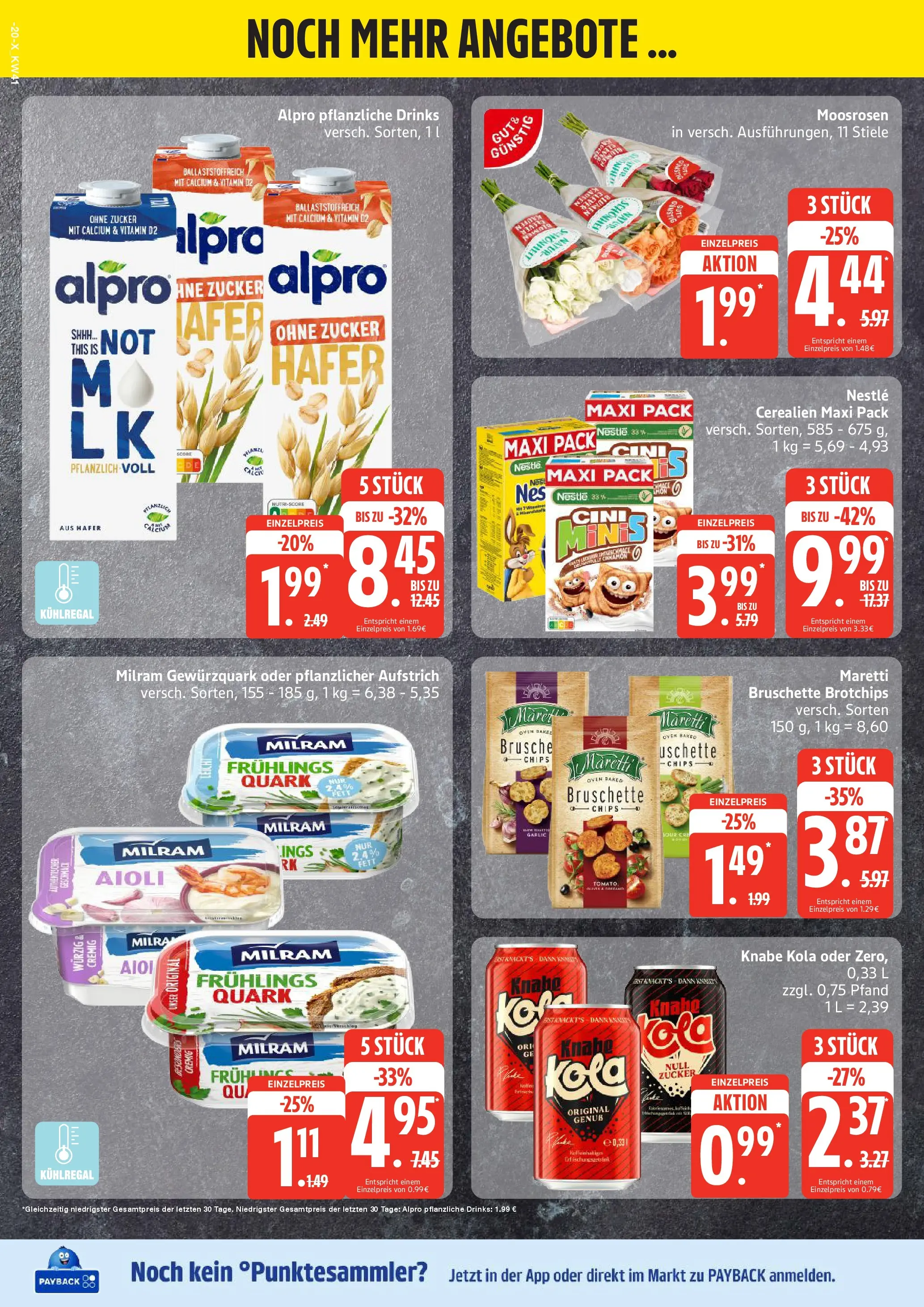 Edeka prospekt Bremervörde	 (ab 06.10.2025) » Angebote Online | Seite: 20 | Produkte: Quark, Cola, Milram, Chips