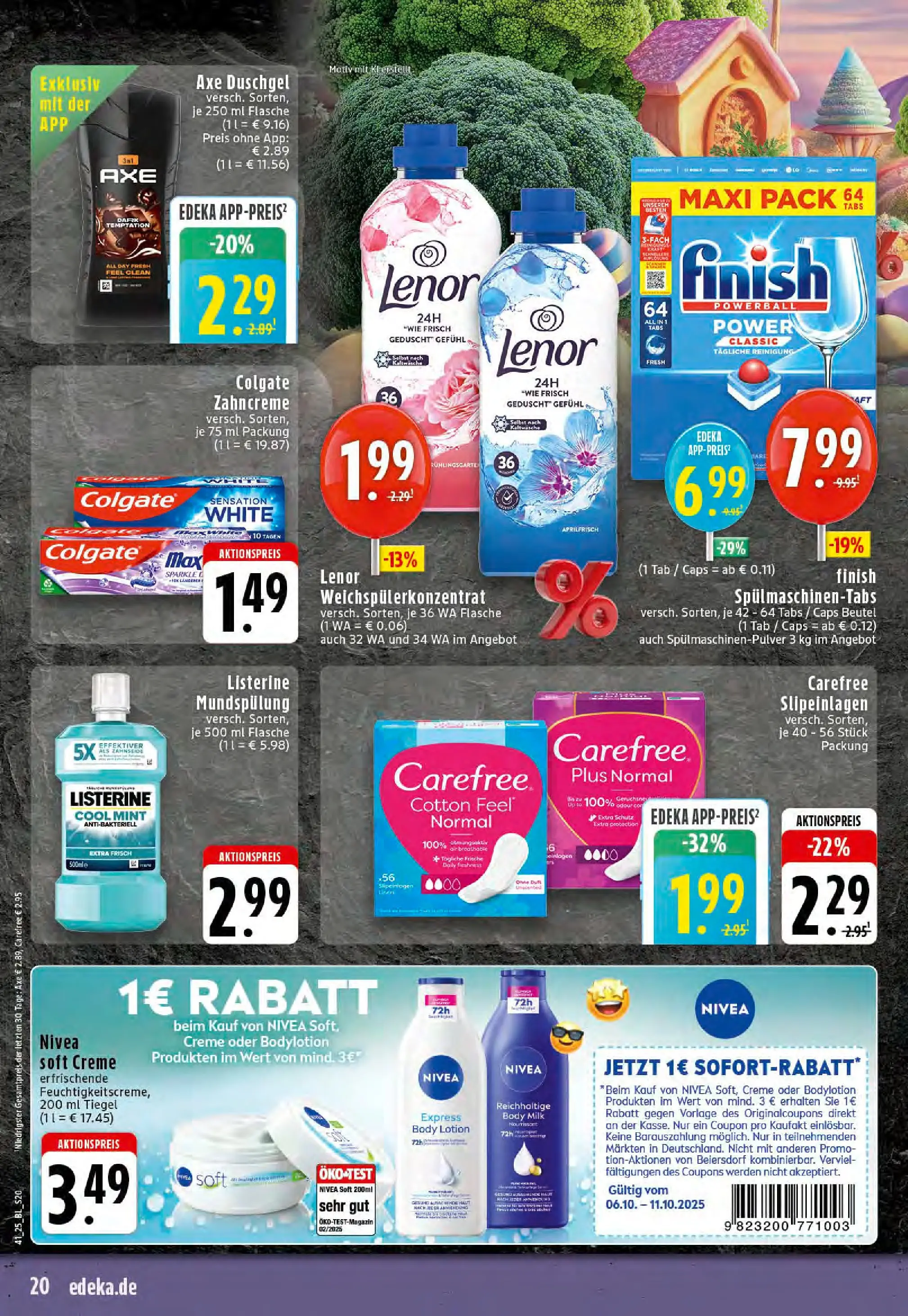 Edeka prospekt Dortmund-Eving	 (ab 06.10.2025) » Angebote Online | Seite: 20 | Produkte: Duft, Finish, Creme, Duschgel