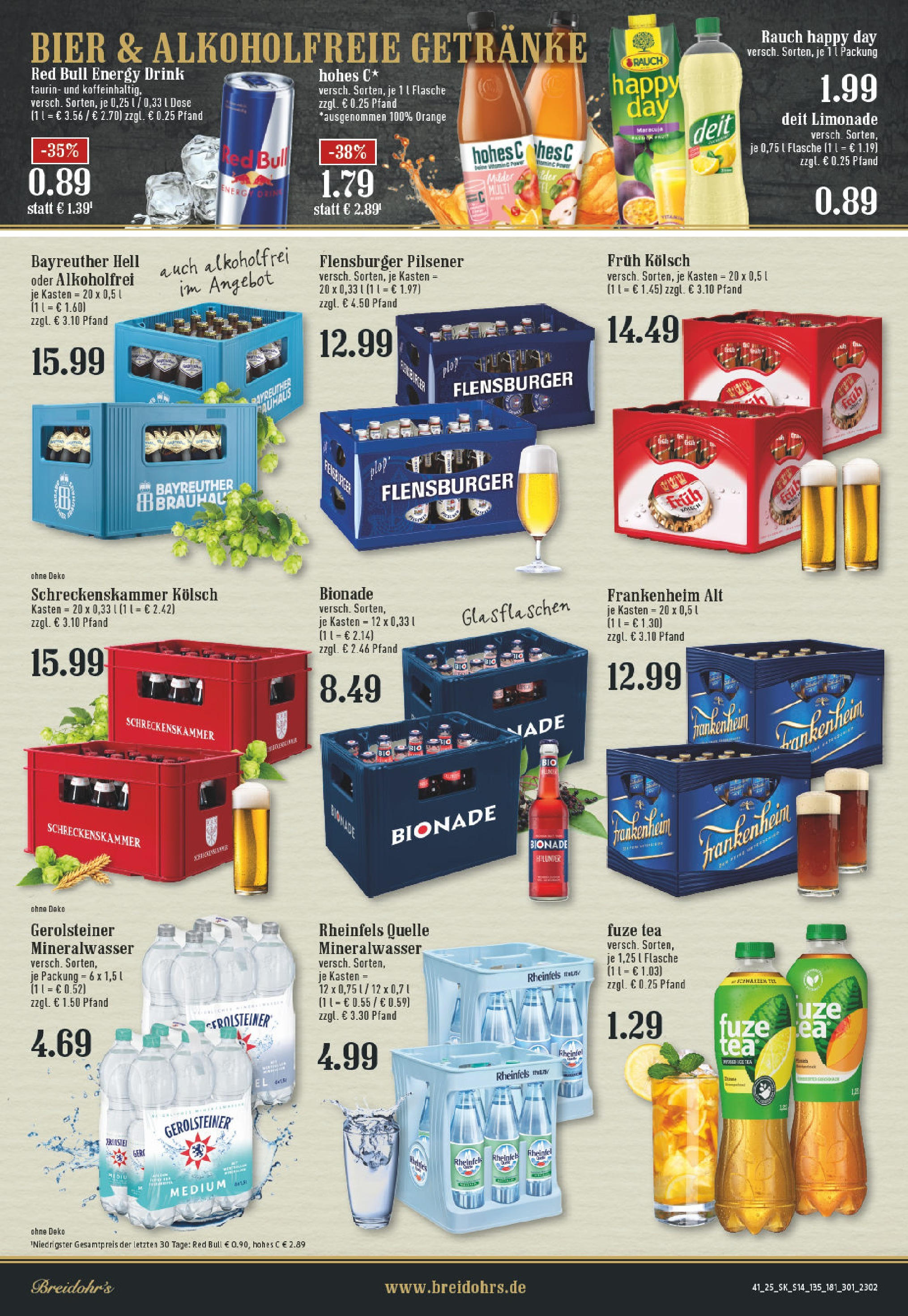 Edeka prospekt Rösrath	 (ab 06.10.2025) » Angebote Online | Seite: 14 | Produkte: Bayreuther hell, Fuze tea, Red bull, Gerolsteiner