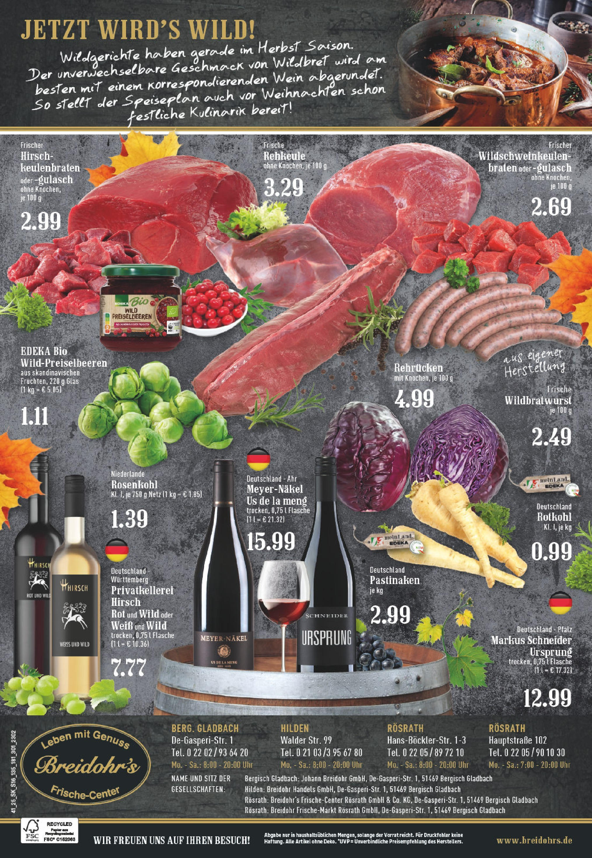 Edeka prospekt Rösrath	 (ab 06.10.2025) » Angebote Online | Seite: 16 | Produkte: Rotkohl, Gulasch, Wein, Uhr
