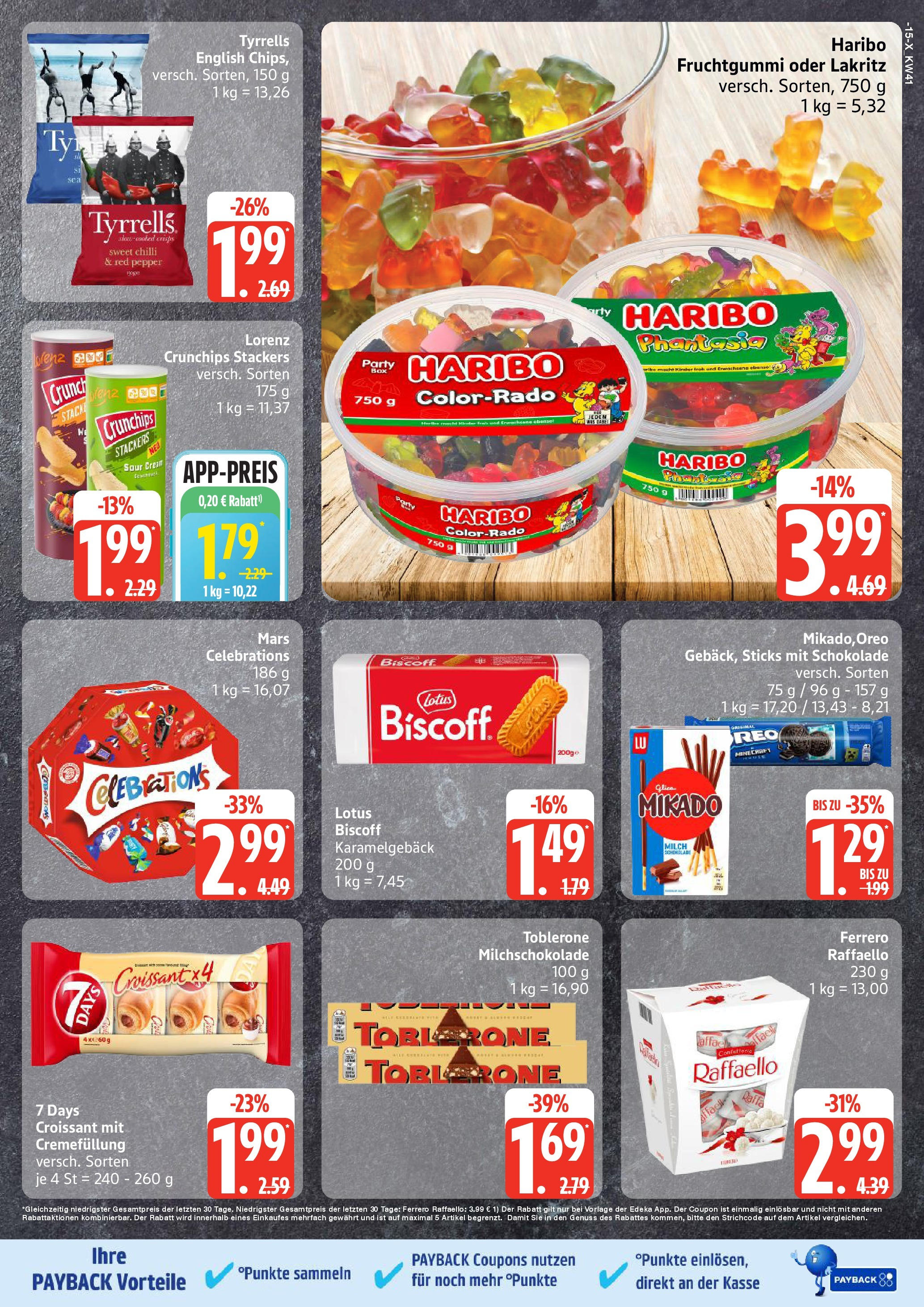 Marktkauf - Marktkauf: Wochenangebote (ab 06.10.2025) » Angebote online | Seite: 15 | Produkte: Milch, Celebrations, Croissant, Lorenz crunchips