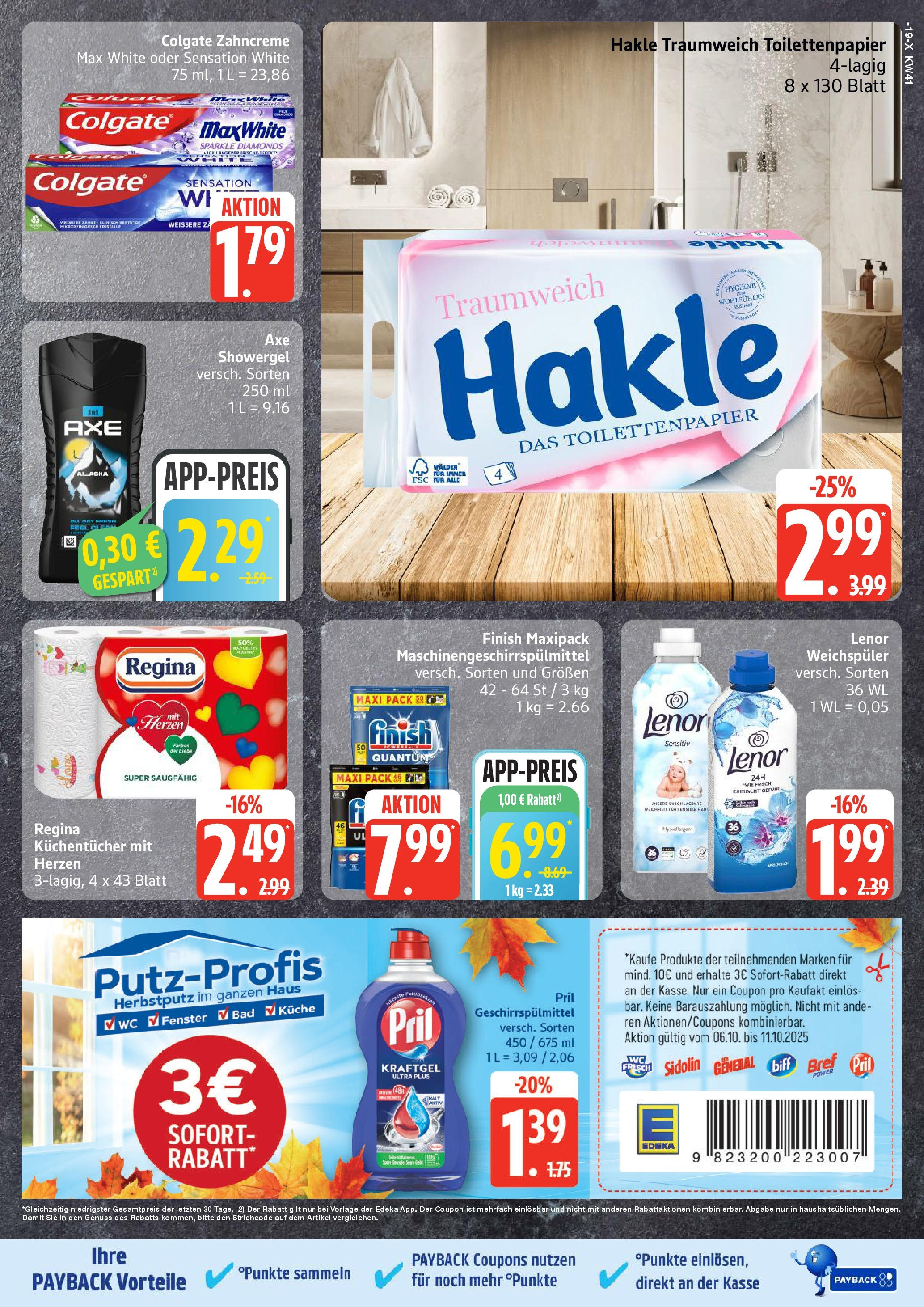 Marktkauf - Marktkauf: Wochenangebote (ab 06.10.2025) » Angebote online | Seite: 19 | Produkte: Küche, Weichspüler, Geschirrspülmittel, Toilettenpapier