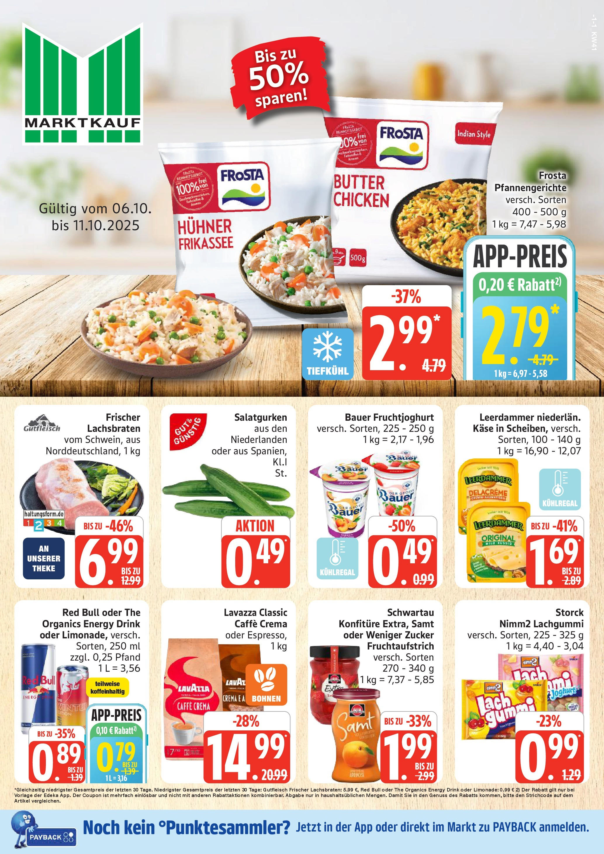 Marktkauf - Marktkauf: Wochenangebote (ab 06.10.2025) » Angebote online | Seite: 1 | Produkte: Energy, Butter, Käse, Fruchtjoghurt