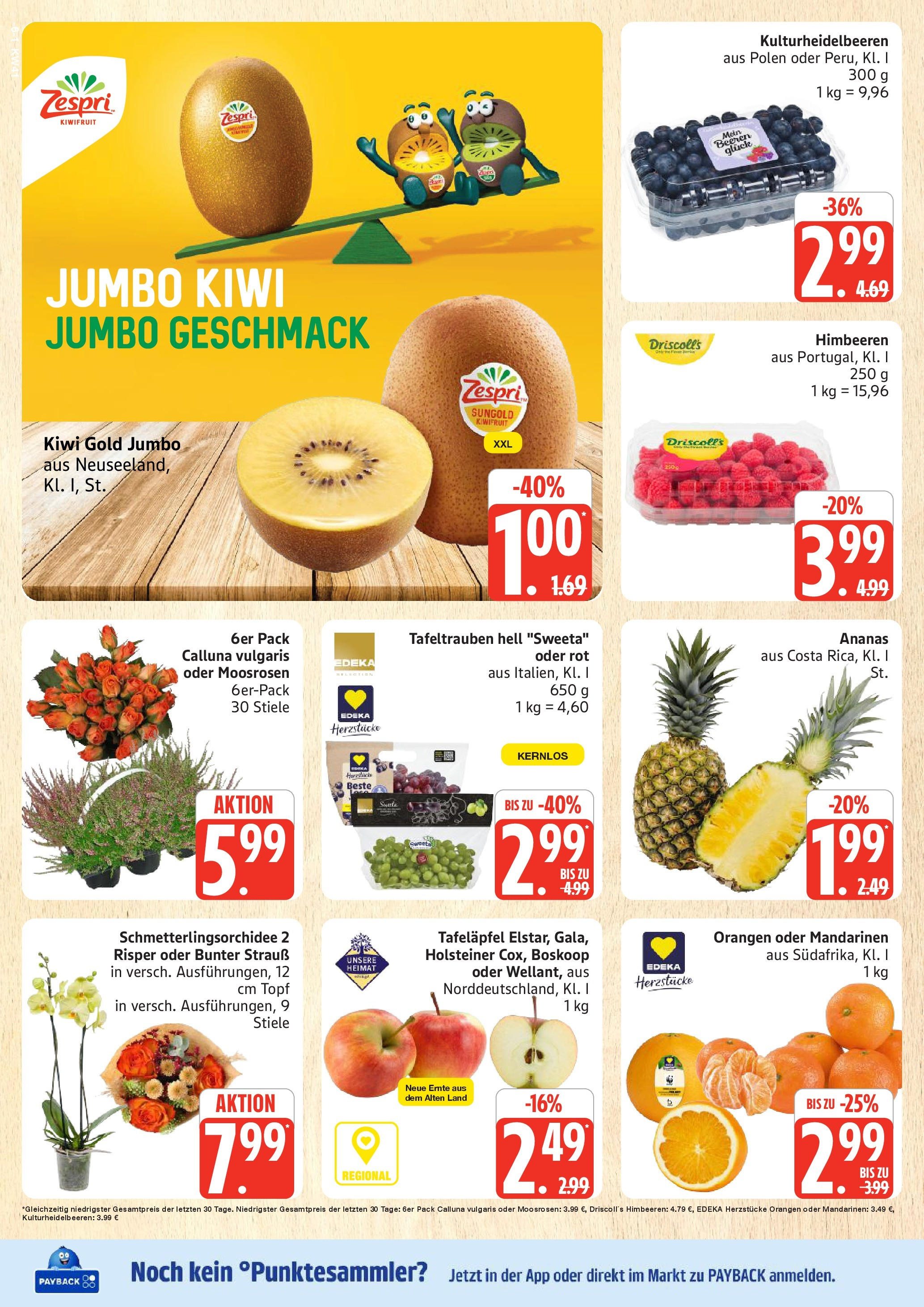 Marktkauf - Marktkauf: Wochenangebote (ab 06.10.2025) » Angebote online | Seite: 6 | Produkte: Mandarinen, Orangen, Ananas, Kiwi