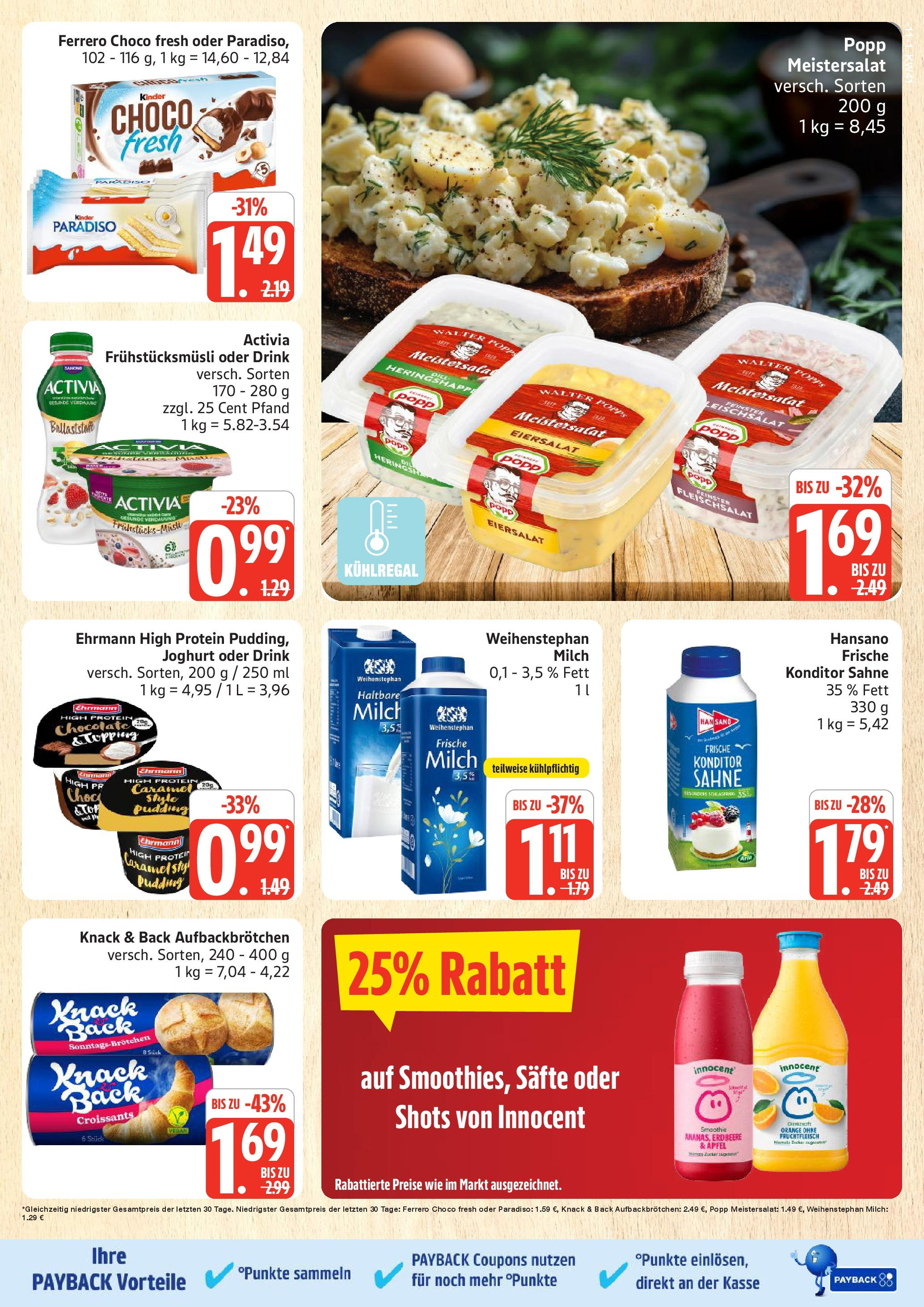 Marktkauf - Marktkauf: Wochenangebote (ab 06.10.2025) » Angebote online | Seite: 11 | Produkte: Activia, Milch, Joghurt, Äpfel