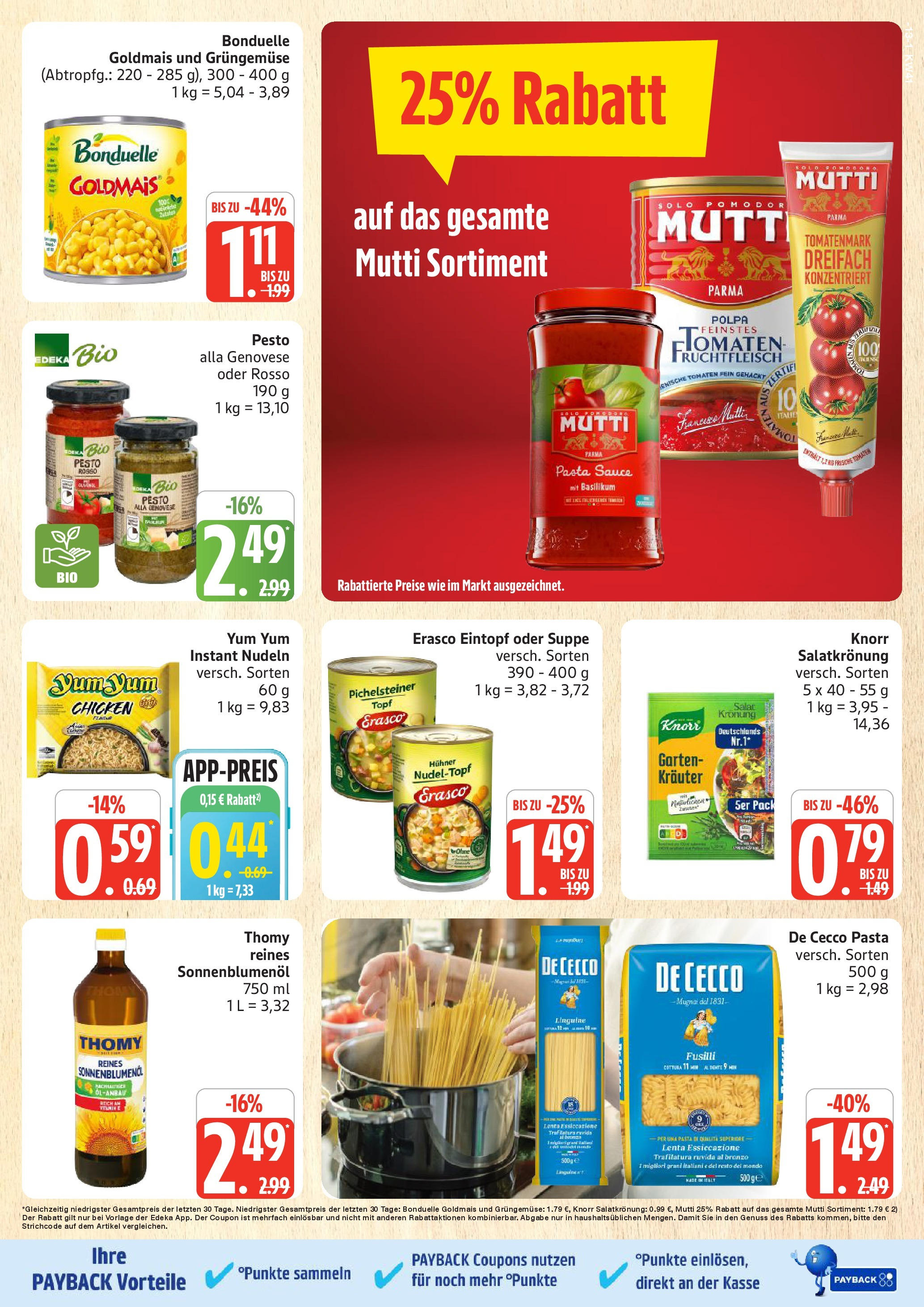 Marktkauf - Marktkauf: Wochenangebote (ab 06.10.2025) » Angebote online | Seite: 13 | Produkte: Tomaten, Pasta, Nudeln, Salat