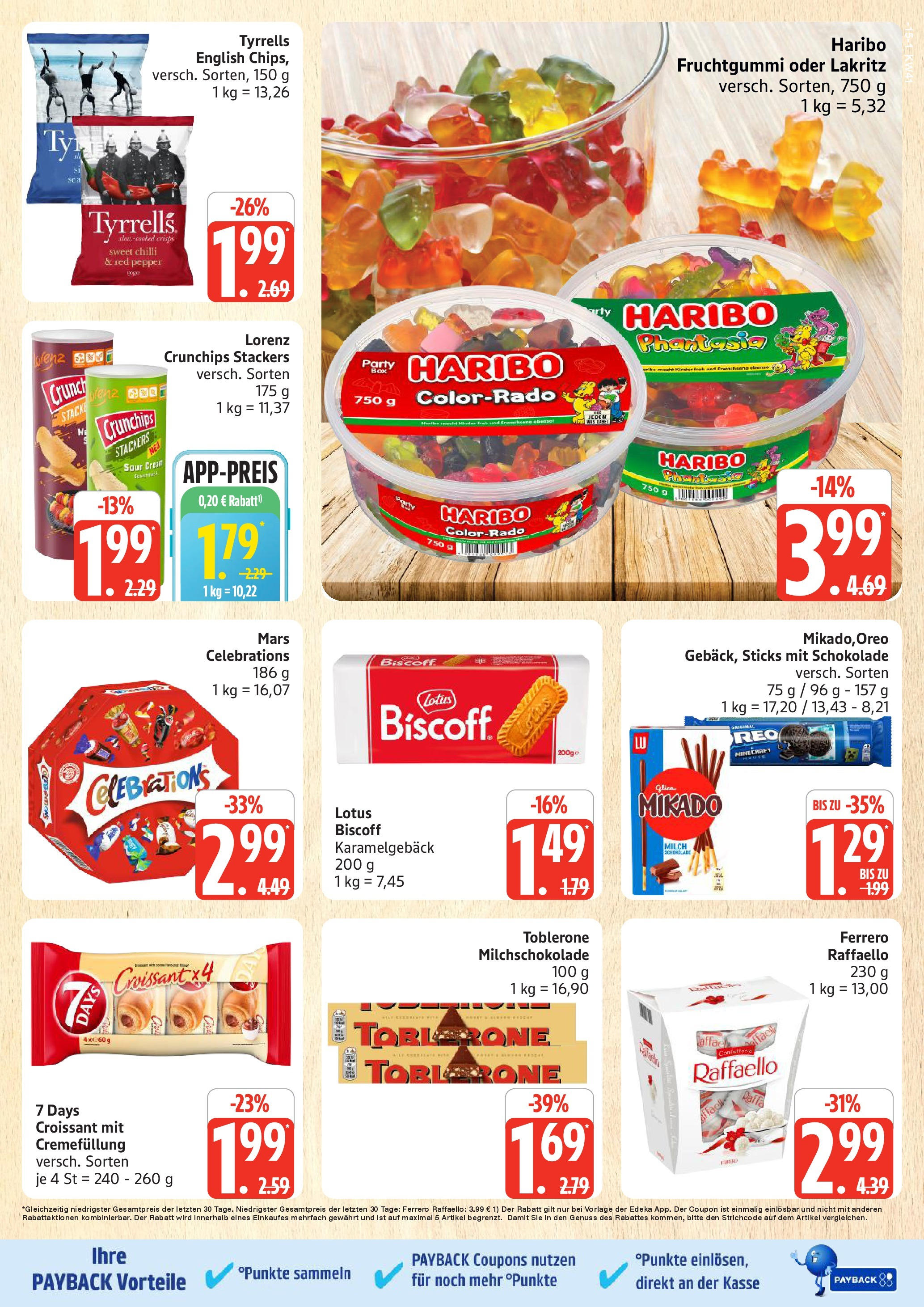 Marktkauf - Marktkauf: Wochenangebote (ab 06.10.2025) » Angebote online | Seite: 15 | Produkte: Milch, Schokolade, Croissant, Lorenz crunchips