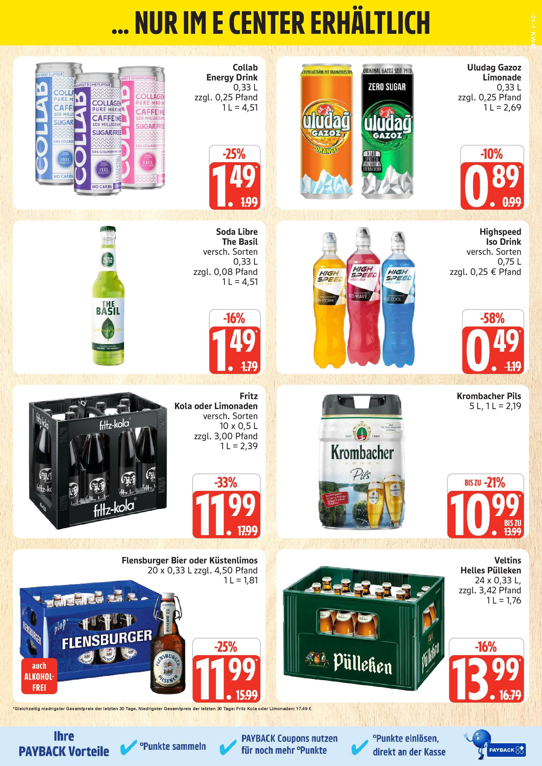 Marktkauf - Marktkauf: Wochenangebote (ab 06.10.2025) » Angebote online | Seite: 21 | Produkte: Bier, Fritz kola, Limonade, Krombacher