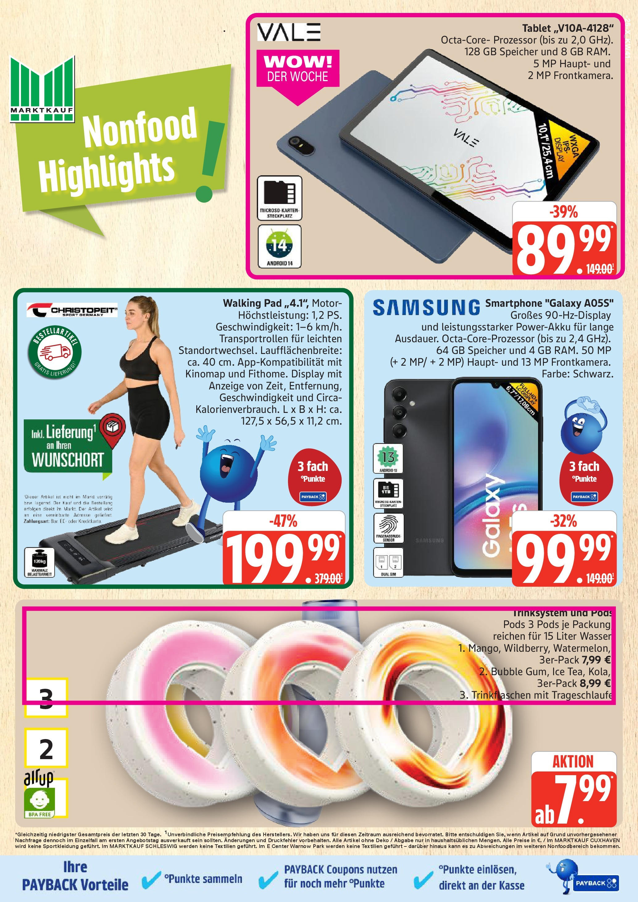 Marktkauf - Marktkauf: Wochenangebote (ab 06.10.2025) » Angebote online | Seite: 25 | Produkte: Samsung, Wasser, Smartphone, Tablet