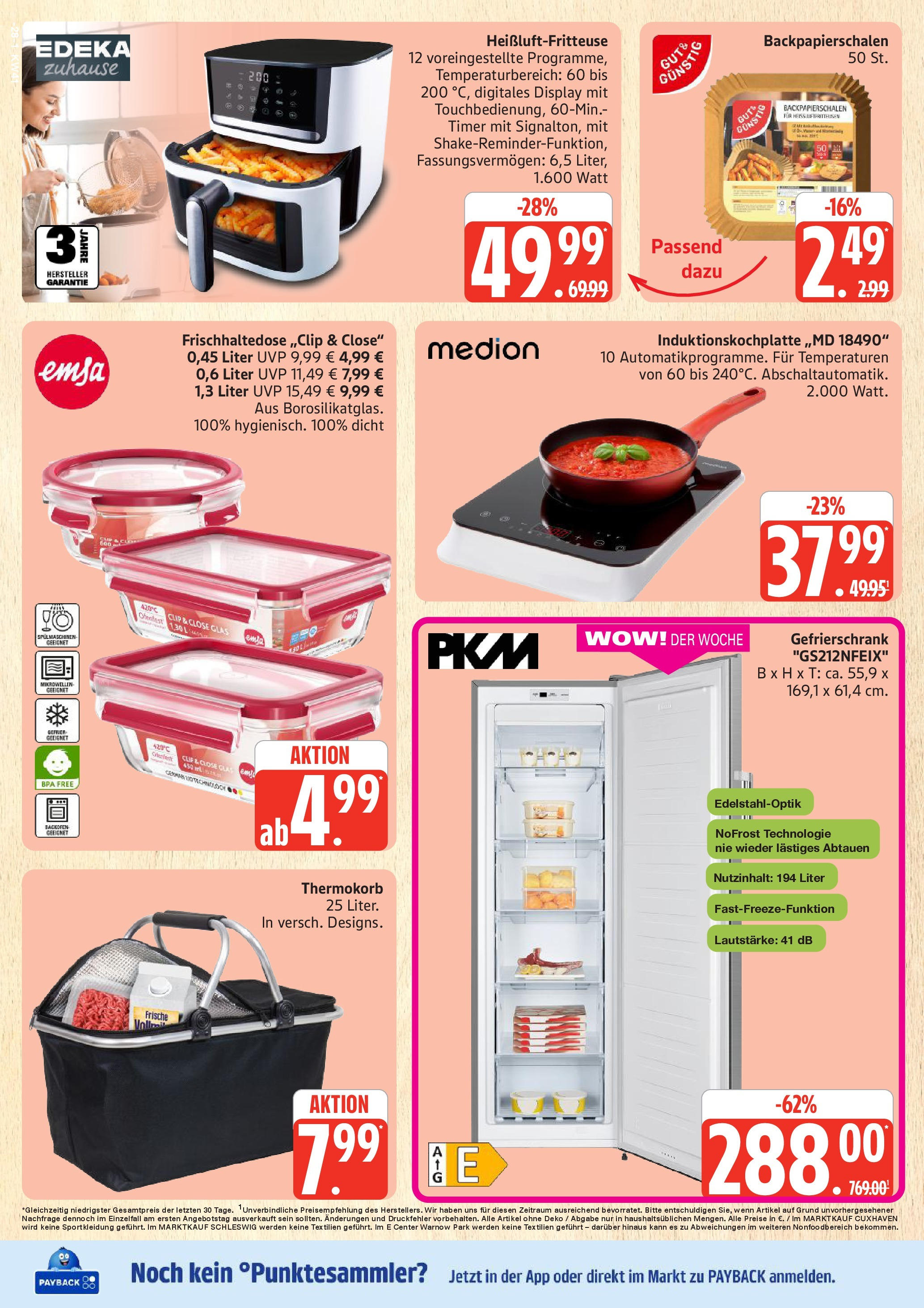 Marktkauf - Marktkauf: Wochenangebote (ab 06.10.2025) » Angebote online | Seite: 28 | Produkte: Gefrierschrank, Mikrowelle, Heißluftfritteuse
