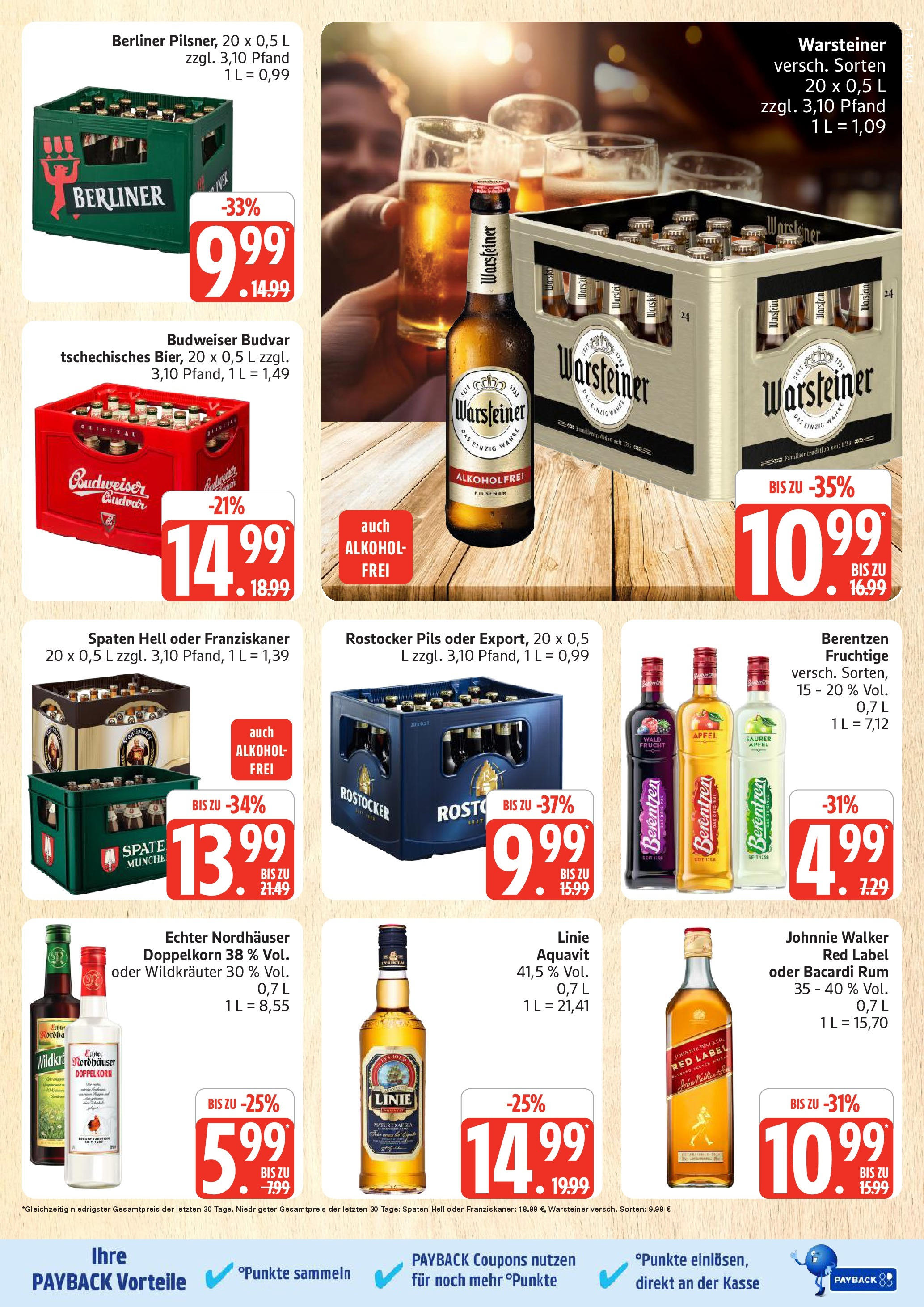 Marktkauf - Marktkauf: Wochenangebote (ab 06.10.2025) » Angebote online | Seite: 17 | Produkte: Berliner, Rum, Warsteiner, Johnnie walker