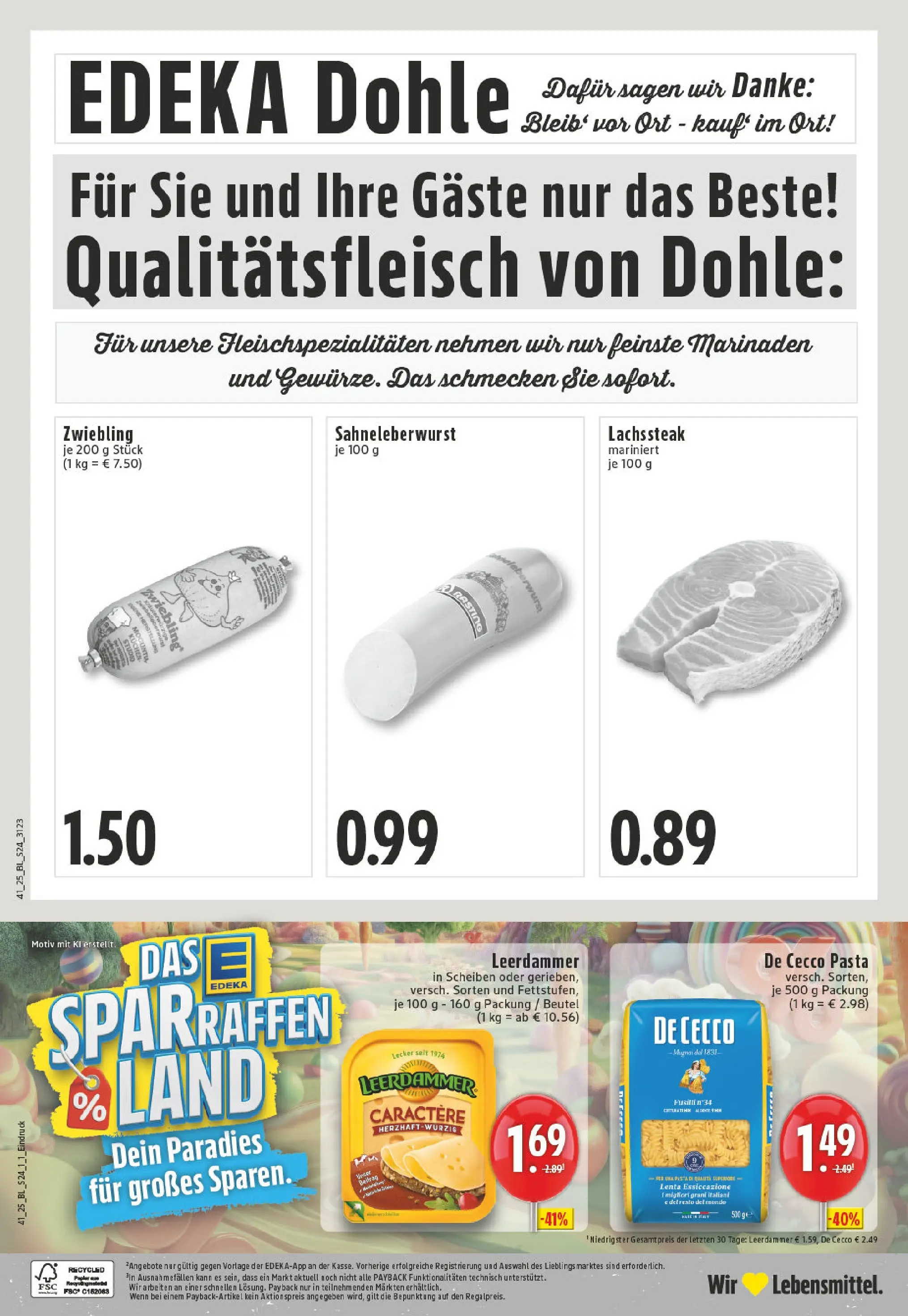 Edeka prospekt Hopsten	 (ab 06.10.2025) » Angebote Online | Seite: 24 | Produkte: Leerdammer, Pasta