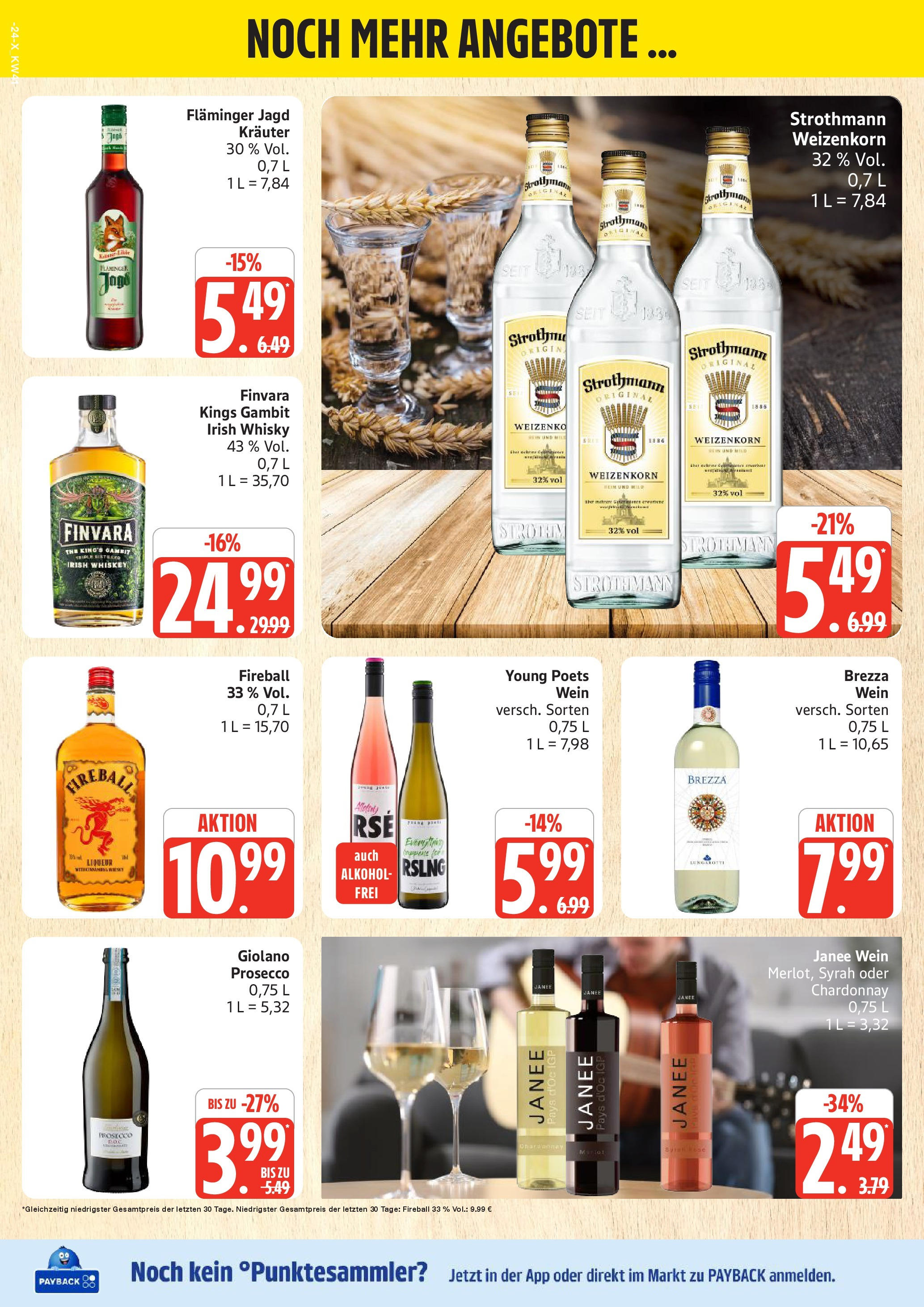 Marktkauf - Marktkauf: Wochenangebote (ab 06.10.2025) » Angebote online | Seite: 24 | Produkte: Whisky, Prosecco, Wein