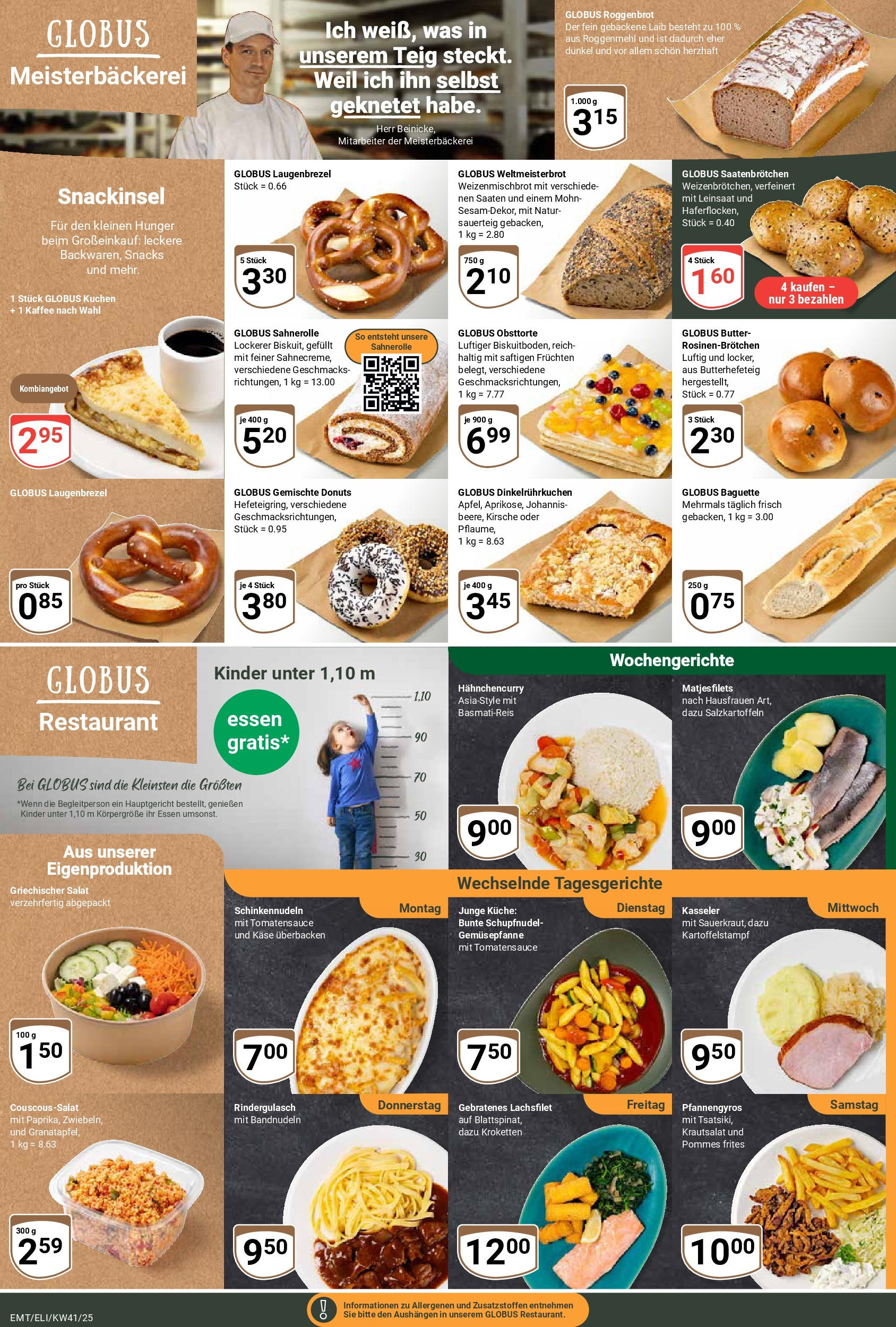 Globus prospekt Mittelhausen	 (ab 06.10.2025) » Angebote online | Seite: 8 | Produkte: Rindergulasch, Pommes, Küche, Pommes frites