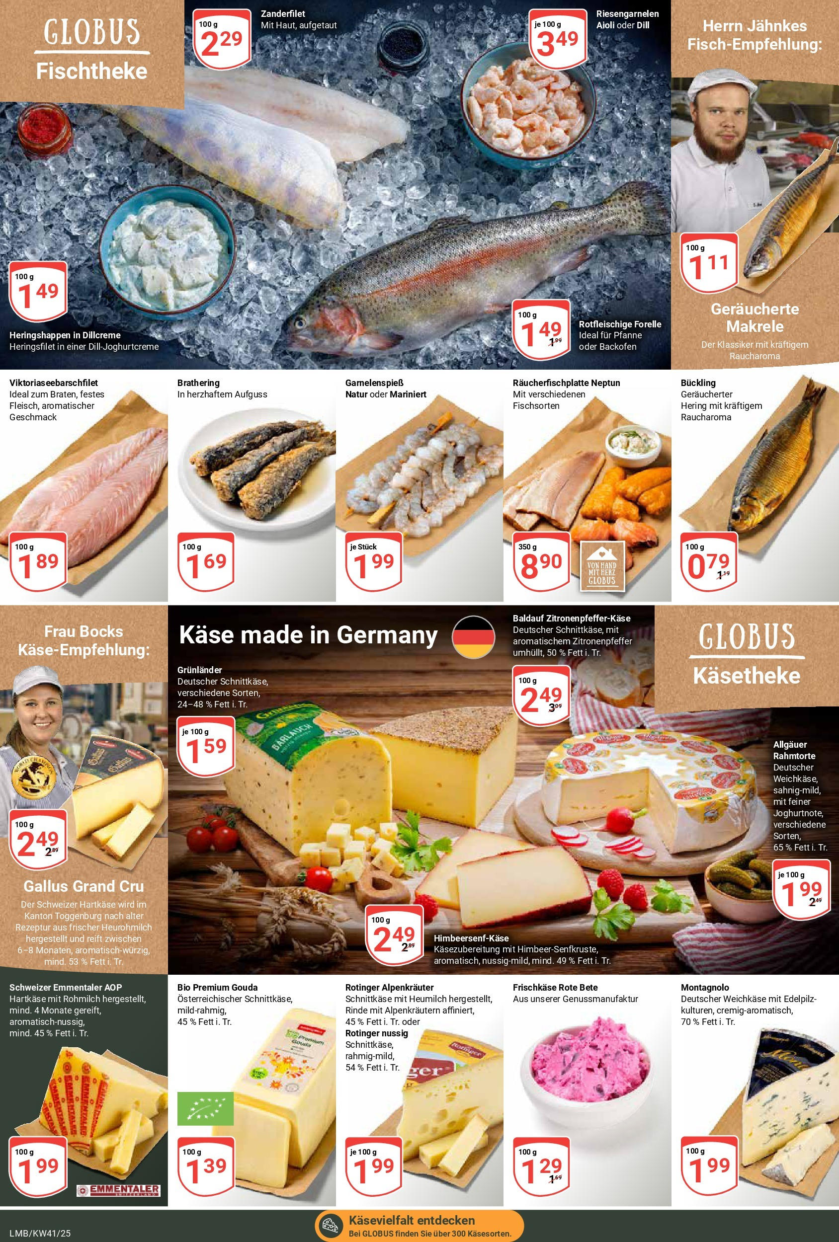 Globus prospekt Limburg	 (ab 06.10.2025) » Angebote online | Seite: 9 | Produkte: Gouda, Grunlander, Backofen, Dill
