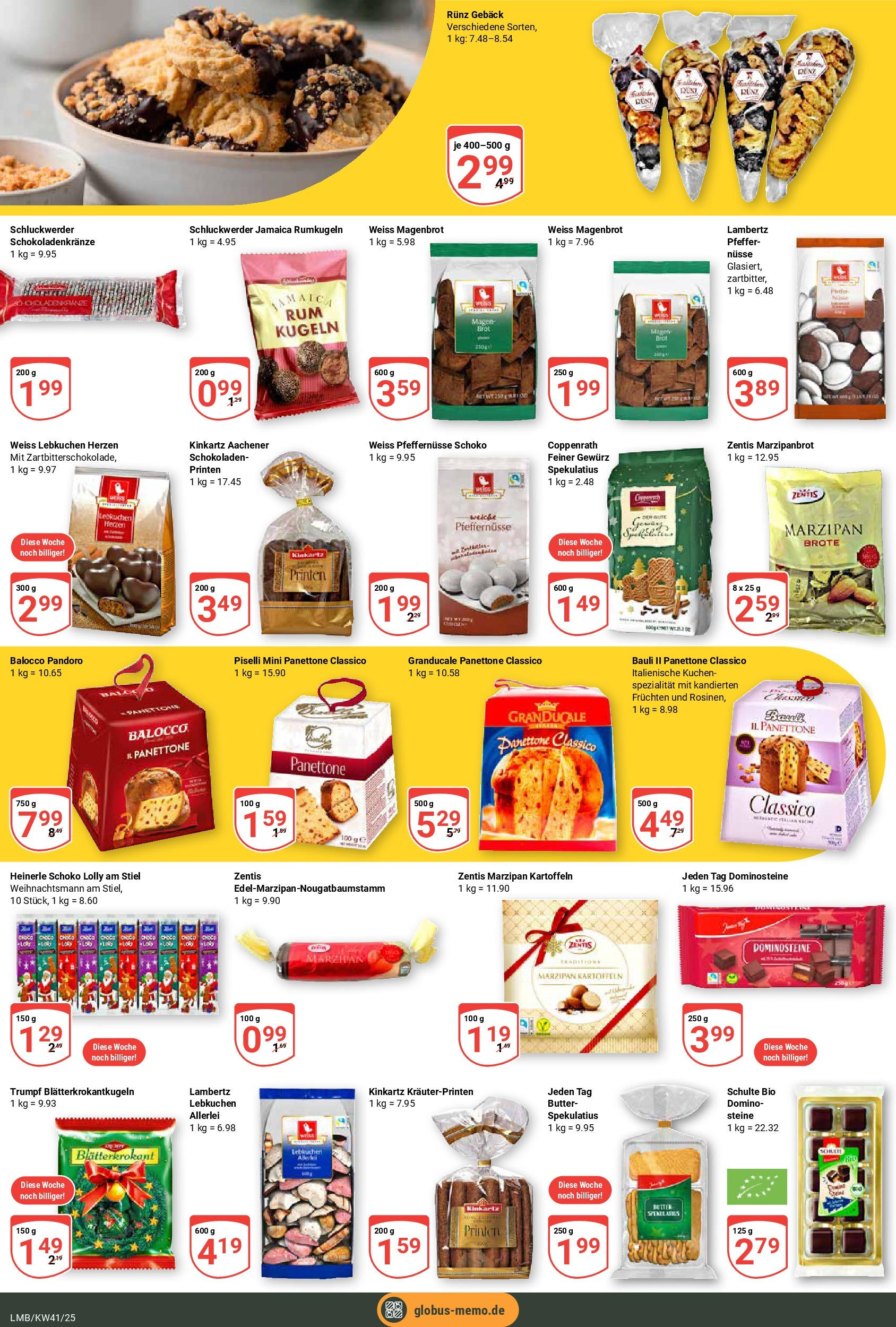 Globus prospekt Limburg	 (ab 06.10.2025) » Angebote online | Seite: 14 | Produkte: Butter, Rumkugeln, Pfeffer, Kuchen