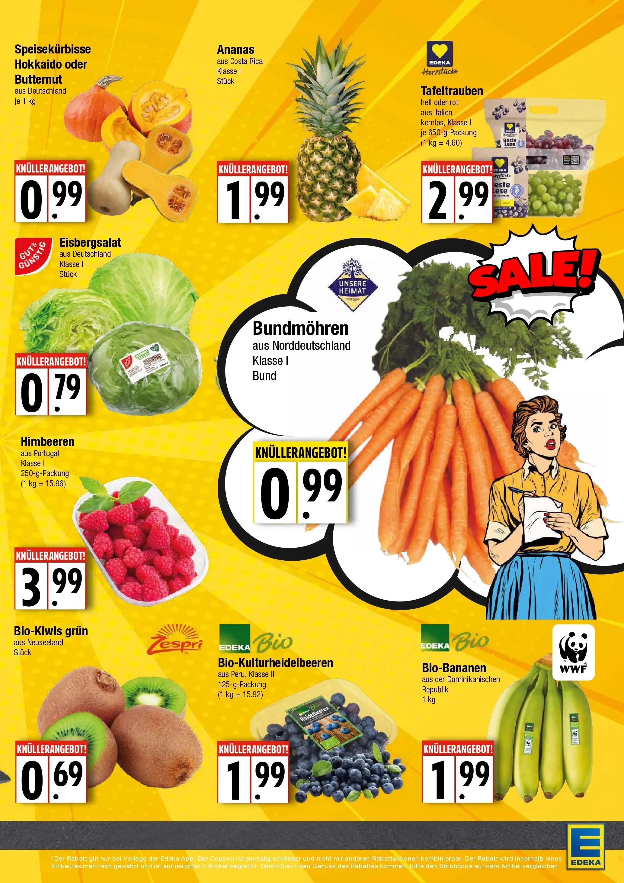 Edeka prospekt Hamburg	 (ab 06.10.2025) » Angebote Online | Seite: 3 | Produkte: Himbeeren, Eisbergsalat, Heidelbeeren, Kiwi