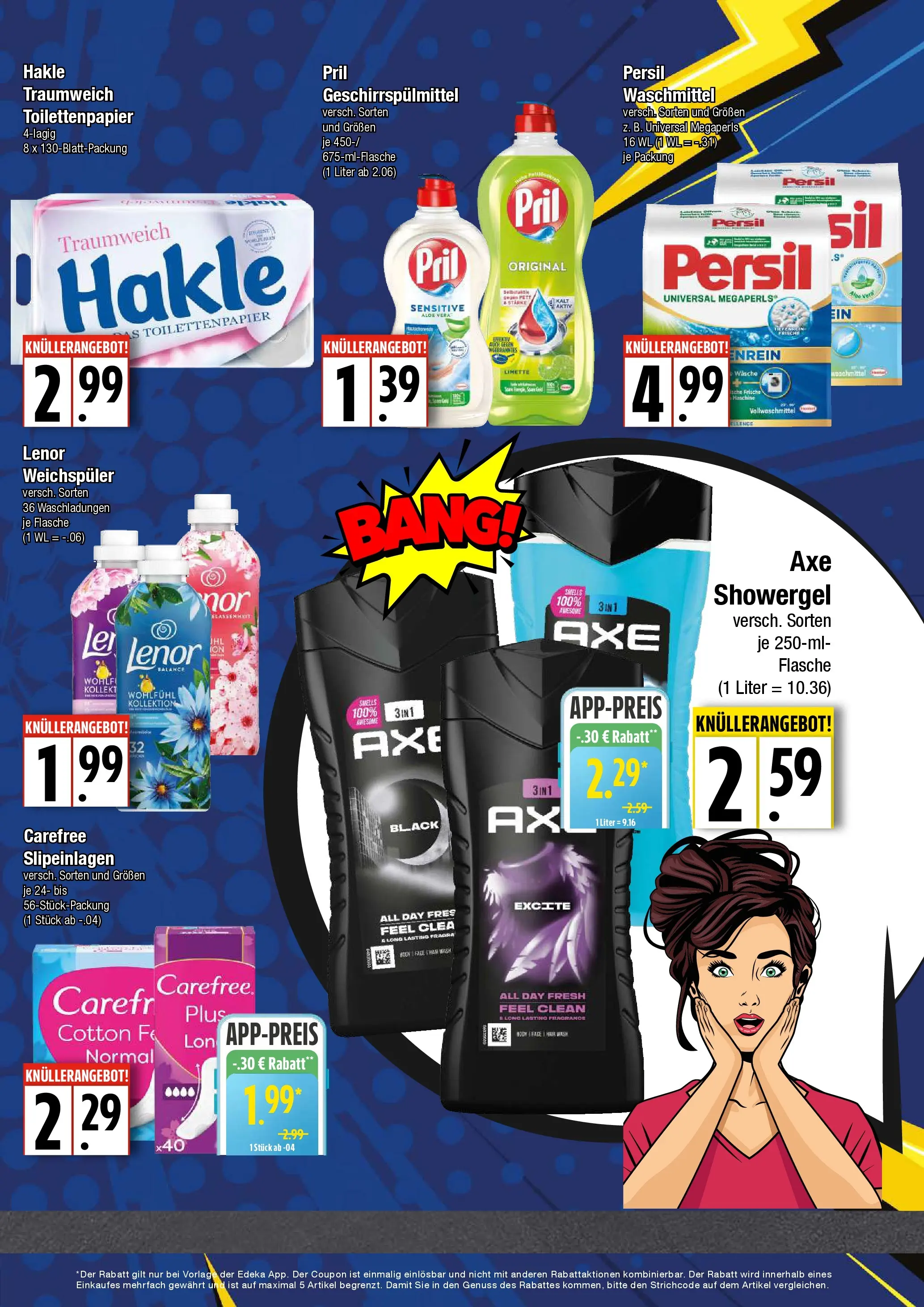 Edeka prospekt Hamburg	 (ab 06.10.2025) » Angebote Online | Seite: 5 | Produkte: Geschirrspülmittel, Axe, Limette, Toilettenpapier