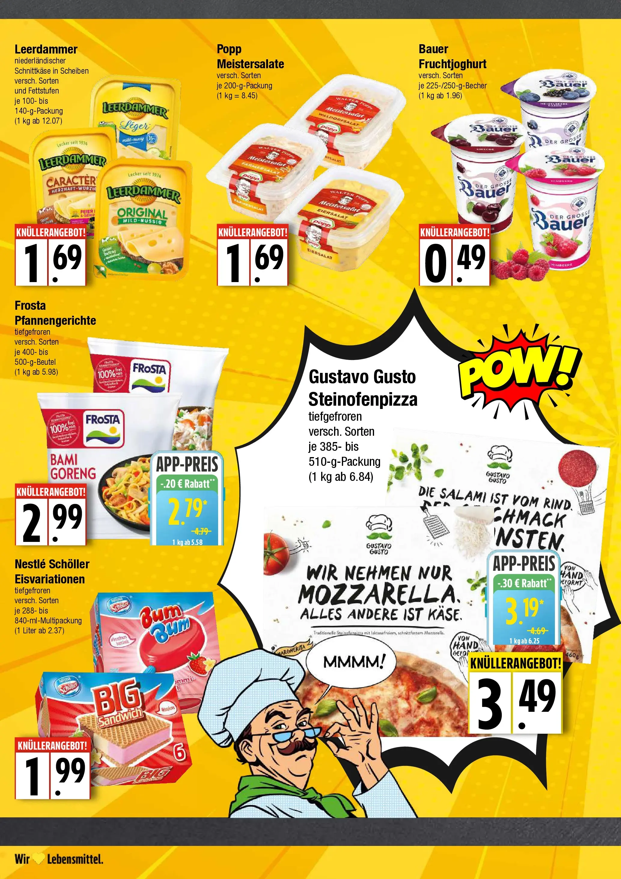 Edeka prospekt Hamburg	 (ab 06.10.2025) » Angebote Online | Seite: 6 | Produkte: Leerdammer, Himbeere, Salami, Pizza