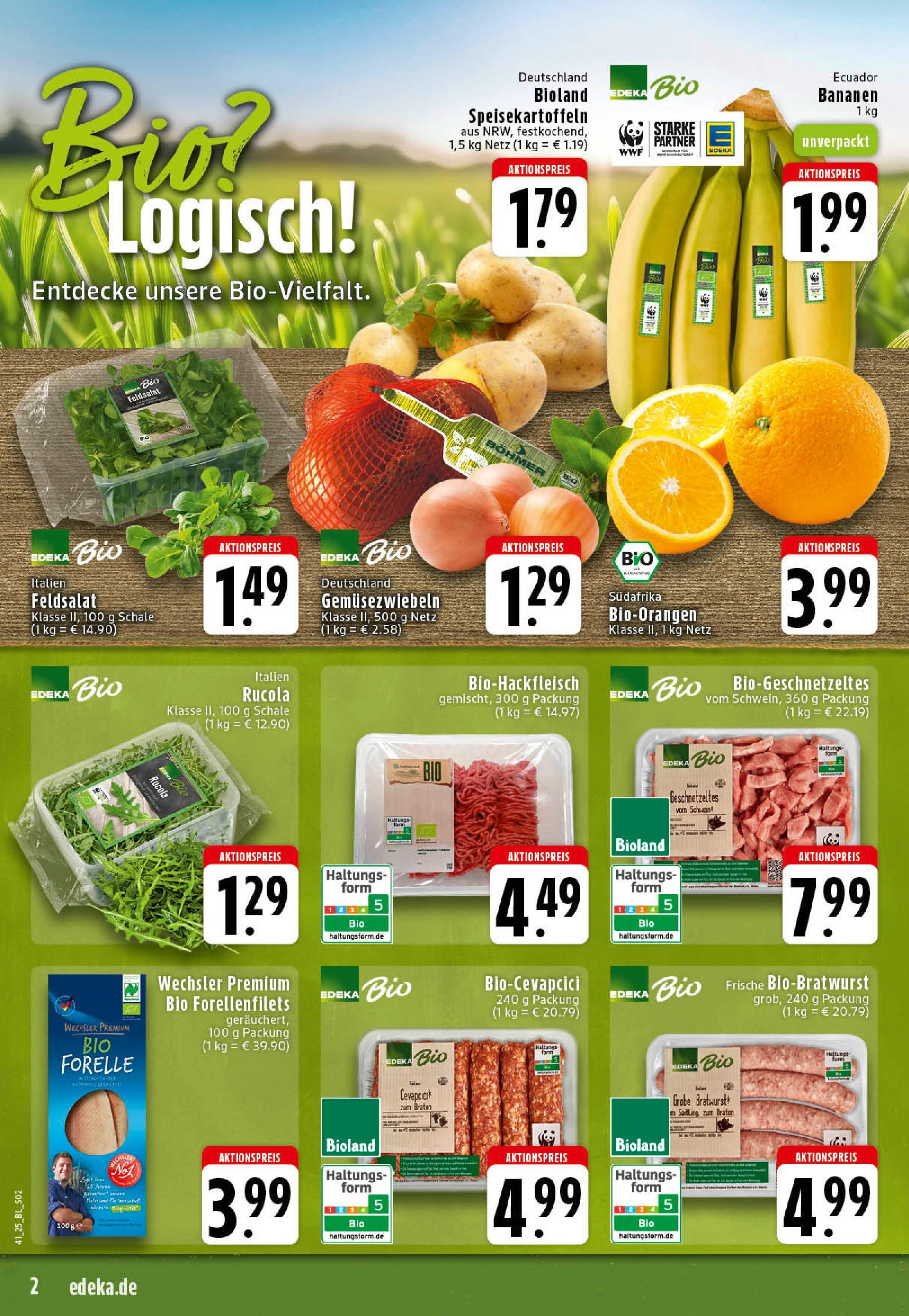 Edeka prospekt Rheine	 (ab 06.10.2025) » Angebote Online | Seite: 2 | Produkte: Rucola, Bananen