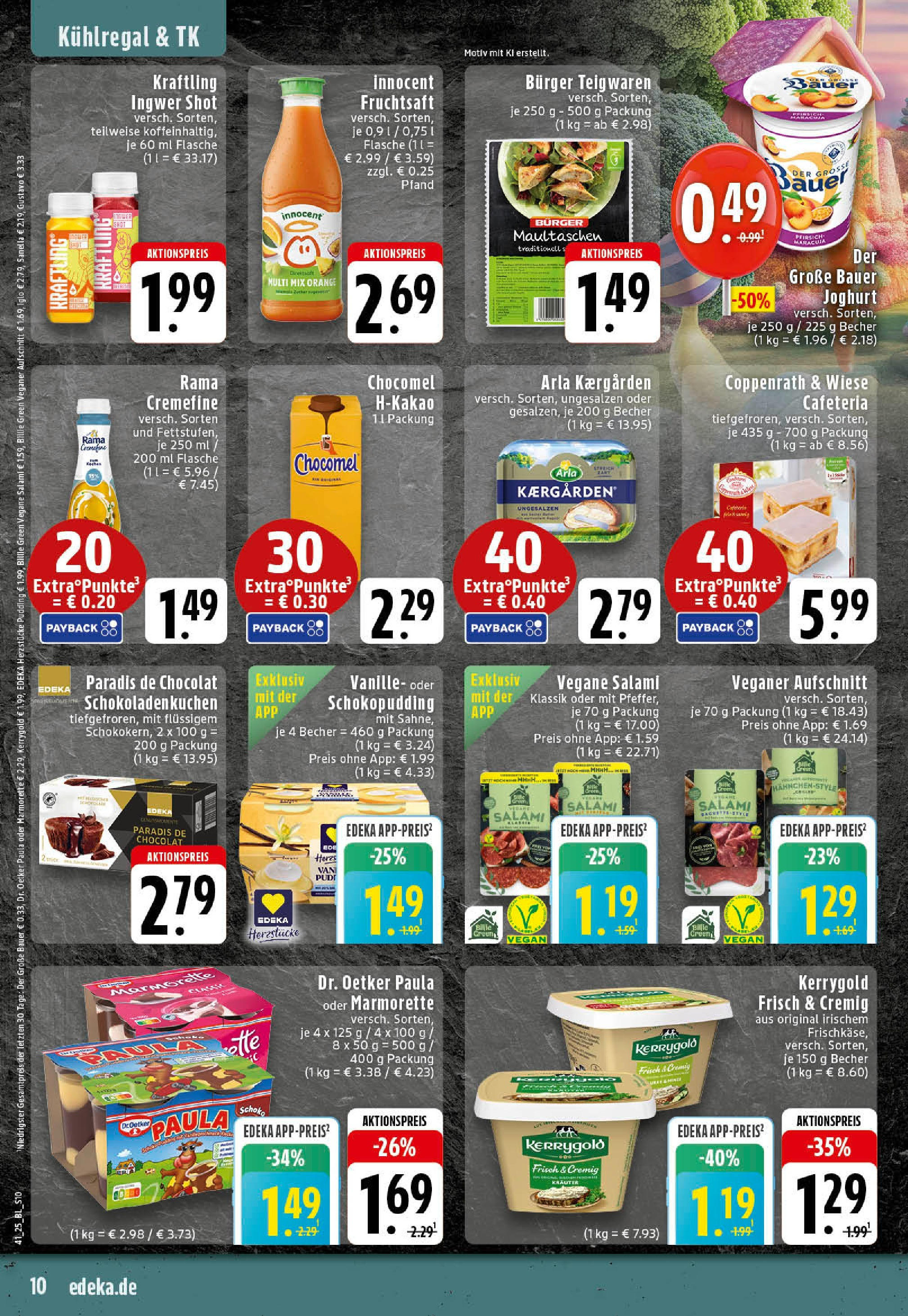 Edeka prospekt Rheine	 (ab 06.10.2025) » Angebote Online | Seite: 10 | Produkte: Rama, Rama cremefine, Salami, Sanella