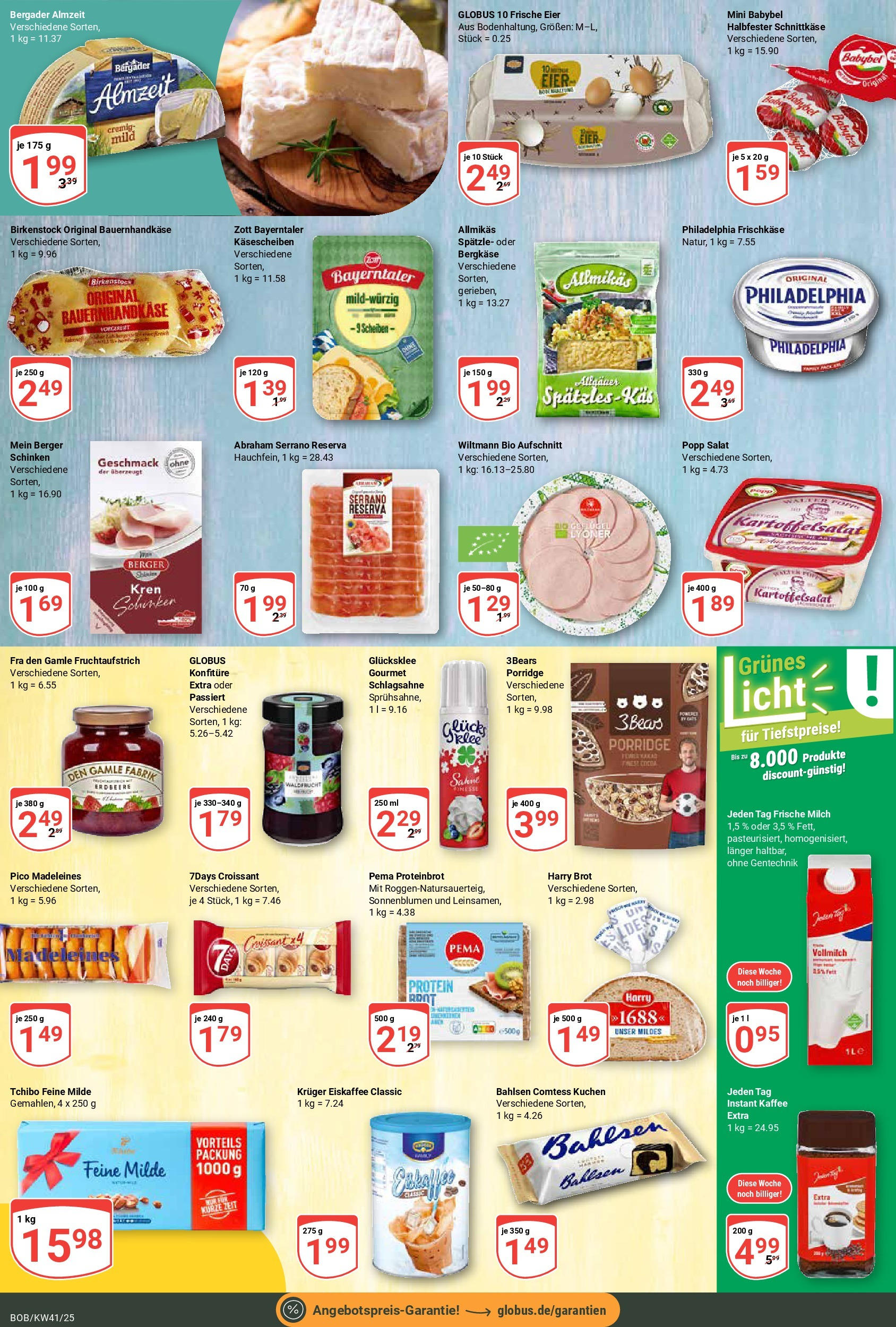 Globus prospekt Bobenheim-Roxheim	 (ab 06.10.2025) » Angebote online | Seite: 14 | Produkte: Croissant, Kuchen, Salat, Frischkase