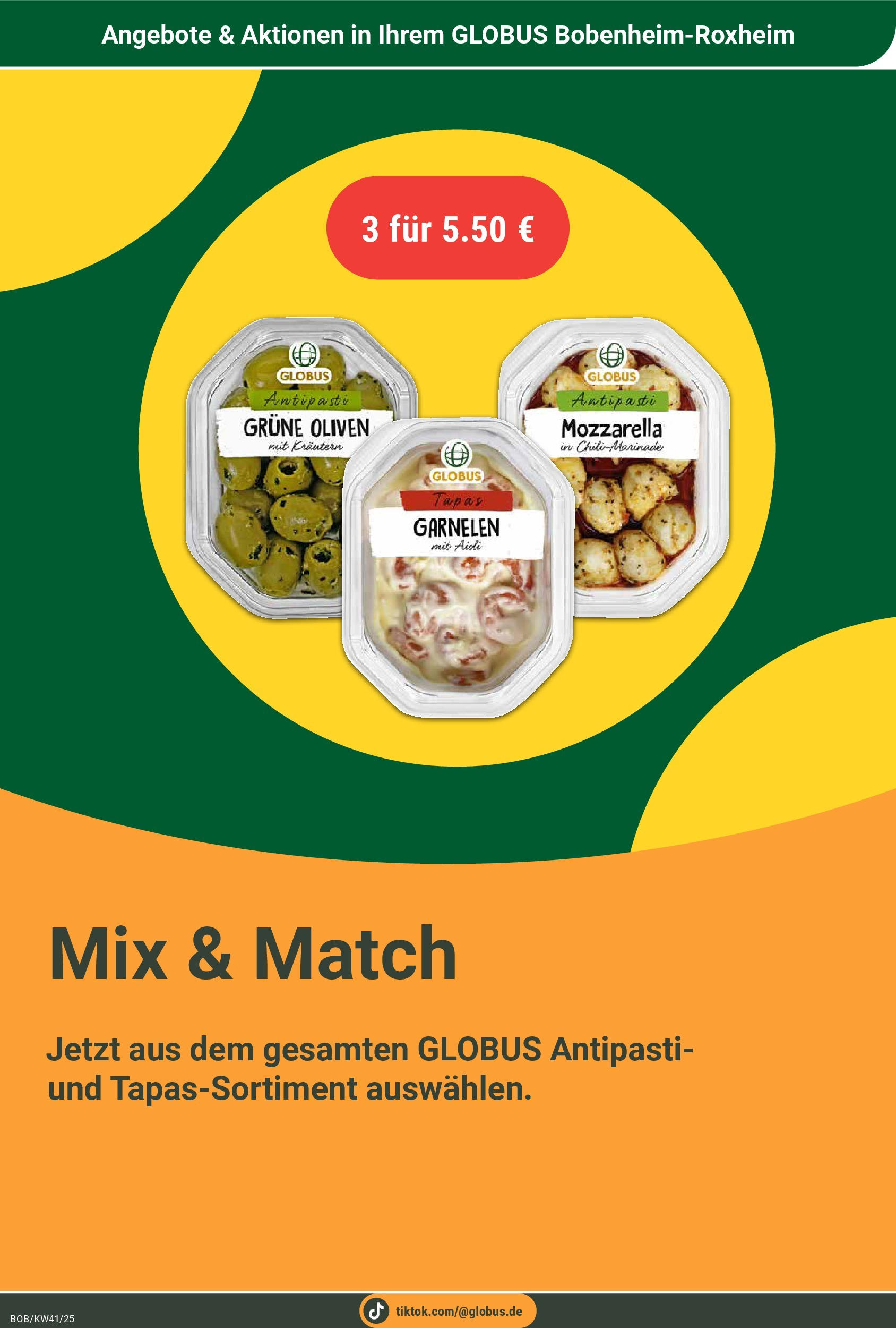Globus prospekt Bobenheim-Roxheim	 (ab 06.10.2025) » Angebote online | Seite: 22 | Produkte: Mozzarella, Garnelen