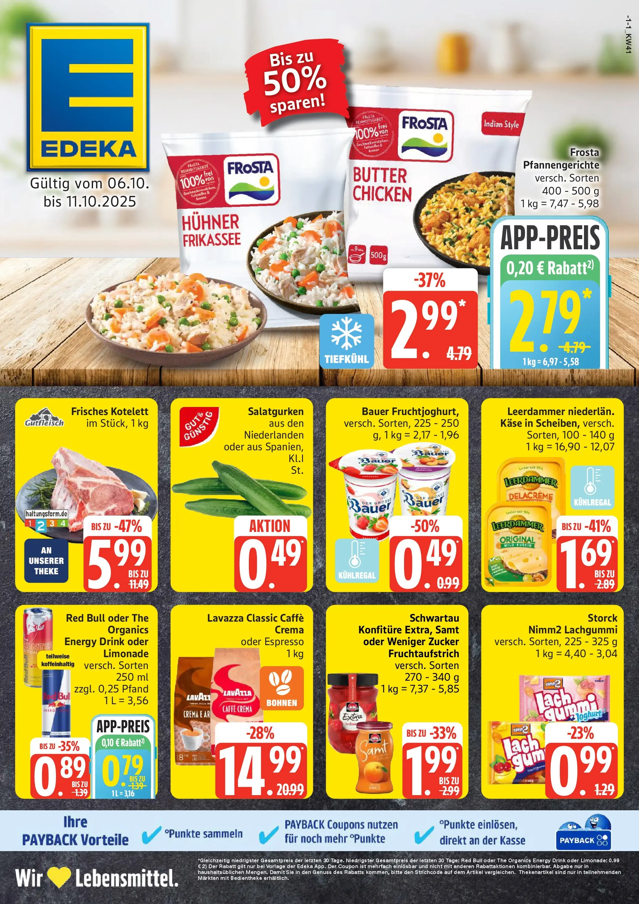 Edeka prospekt Bremervörde	 (ab 06.10.2025) » Angebote Online | Seite: 1 | Produkte: Red bull, Käse, Limonade, Zucker