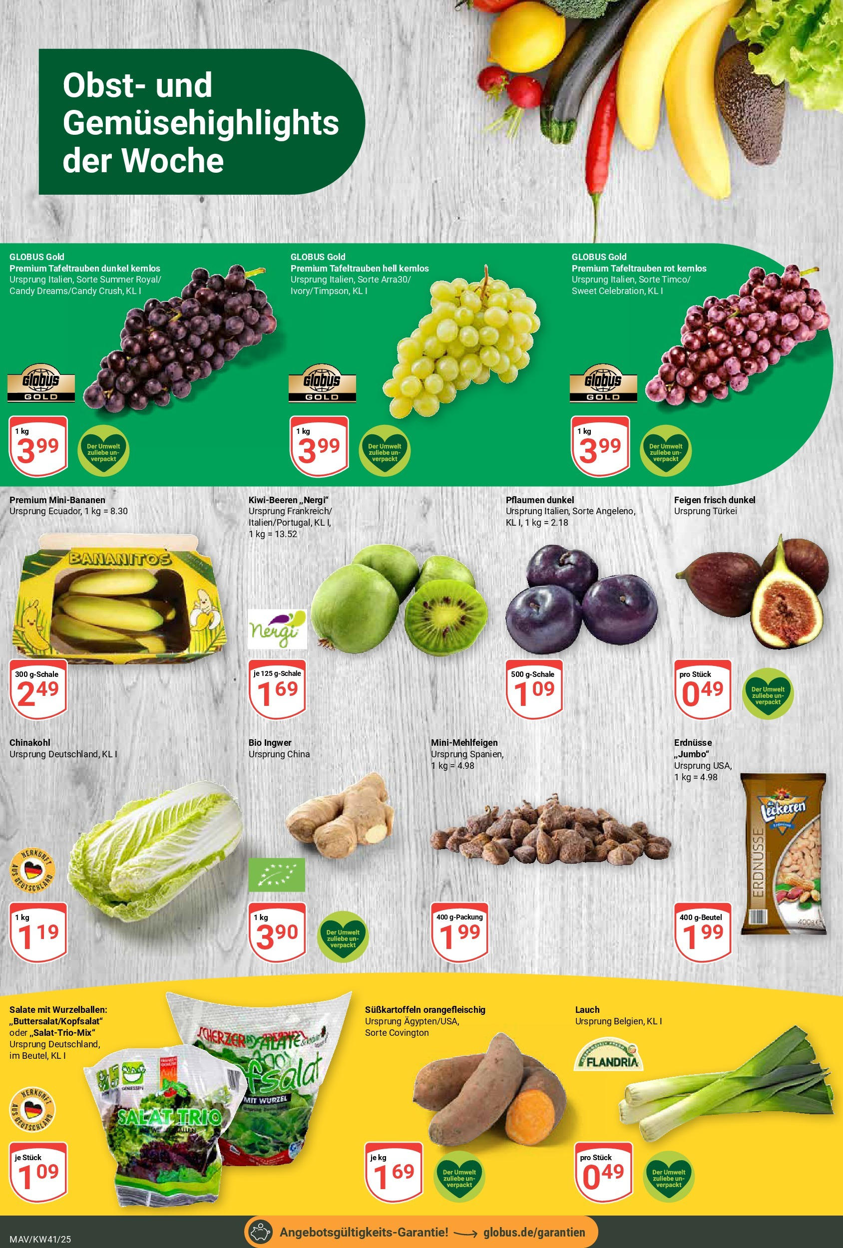Globus prospekt Mannheim	 (ab 06.10.2025) » Angebote online | Seite: 6 | Produkte: Pflaumen, Obst, Chinakohl, Salat