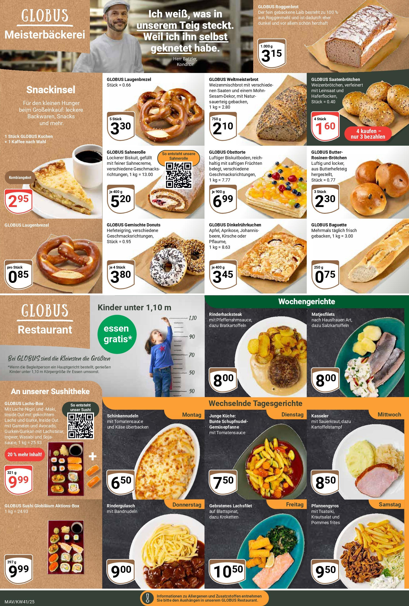 Globus prospekt Mannheim	 (ab 06.10.2025) » Angebote online | Seite: 7 | Produkte: Butter, Käse, Küche, Kuchen