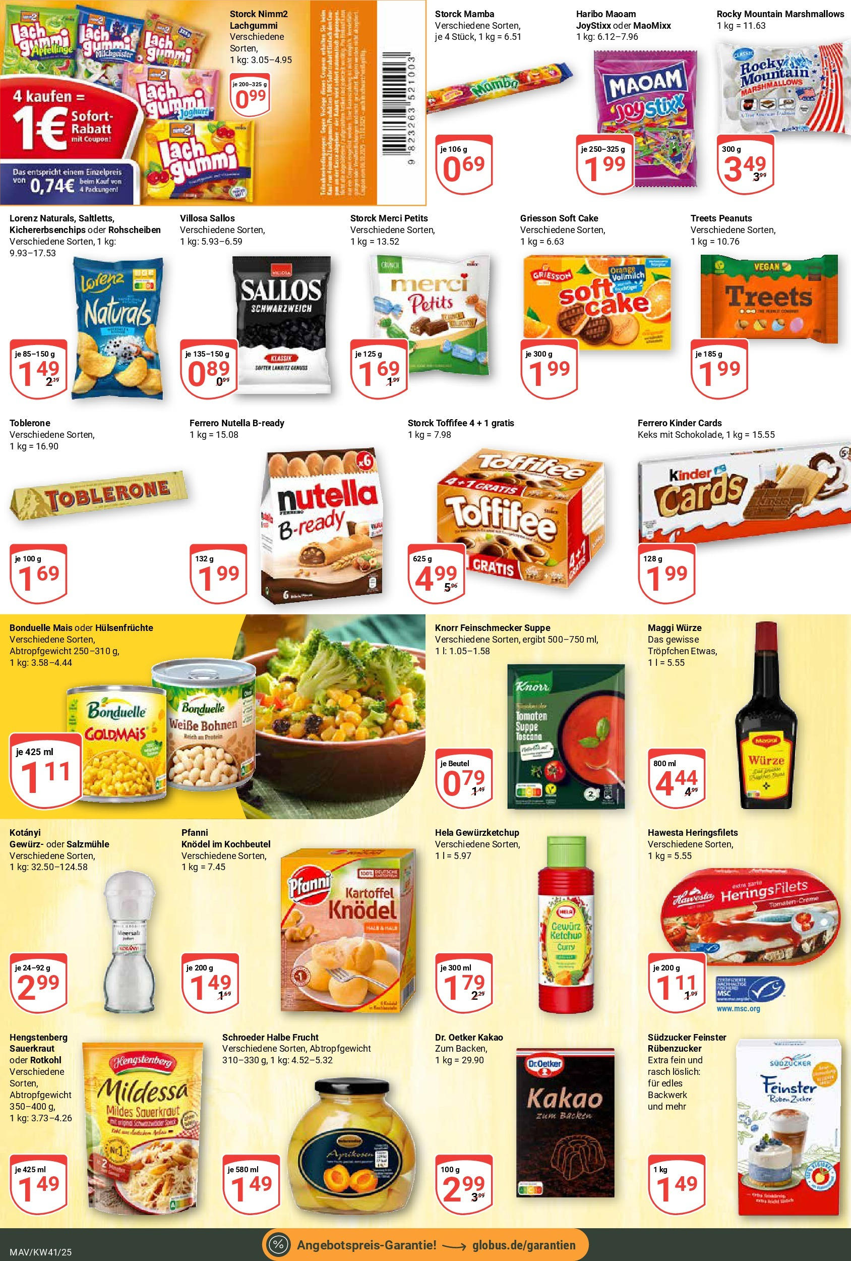 Globus prospekt Mannheim	 (ab 06.10.2025) » Angebote online | Seite: 14 | Produkte: Haribo, Tomaten, Creme, Toffifee