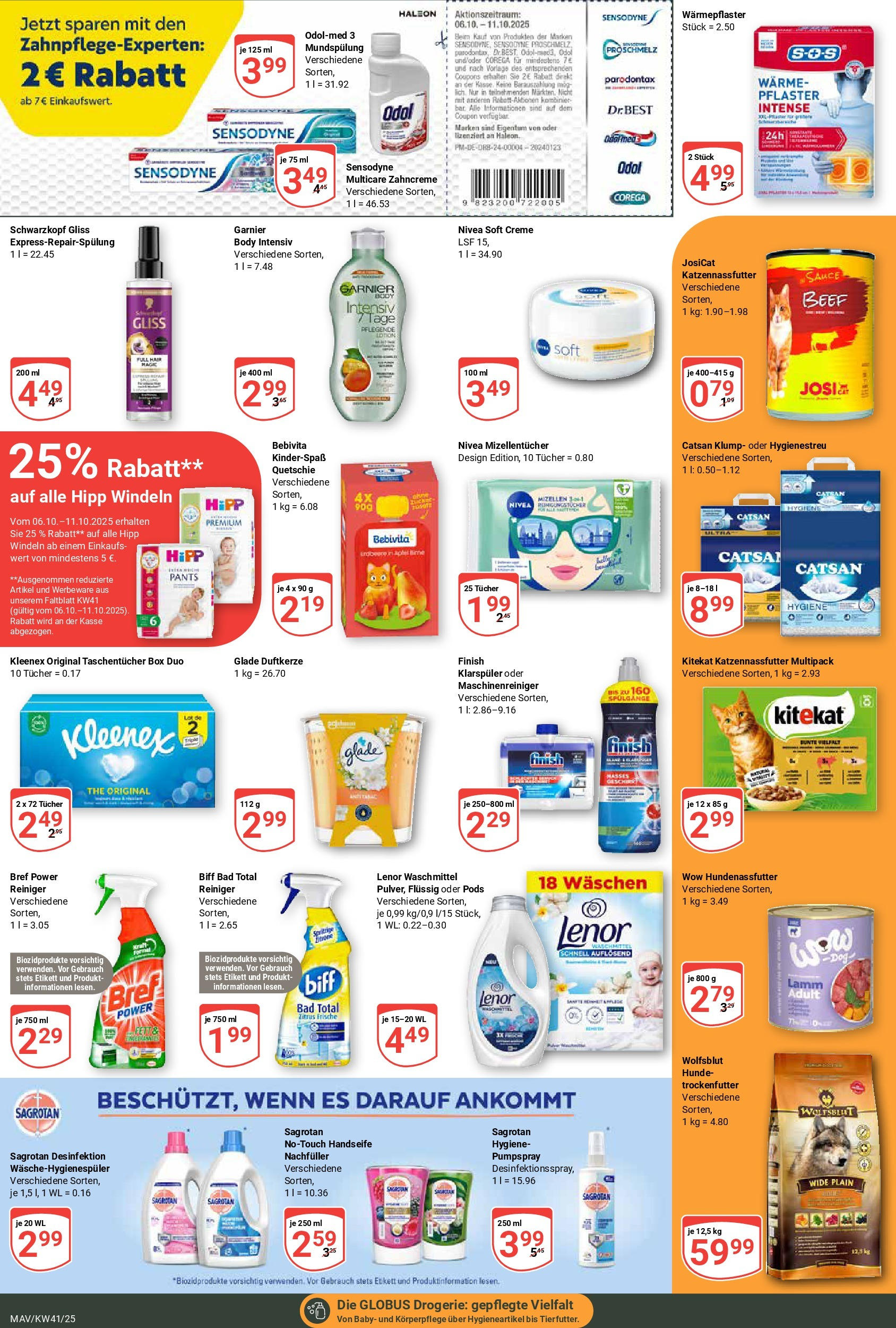 Globus prospekt Mannheim	 (ab 06.10.2025) » Angebote online | Seite: 19 | Produkte: Box, Bad, Waschmittel, Klarspüler