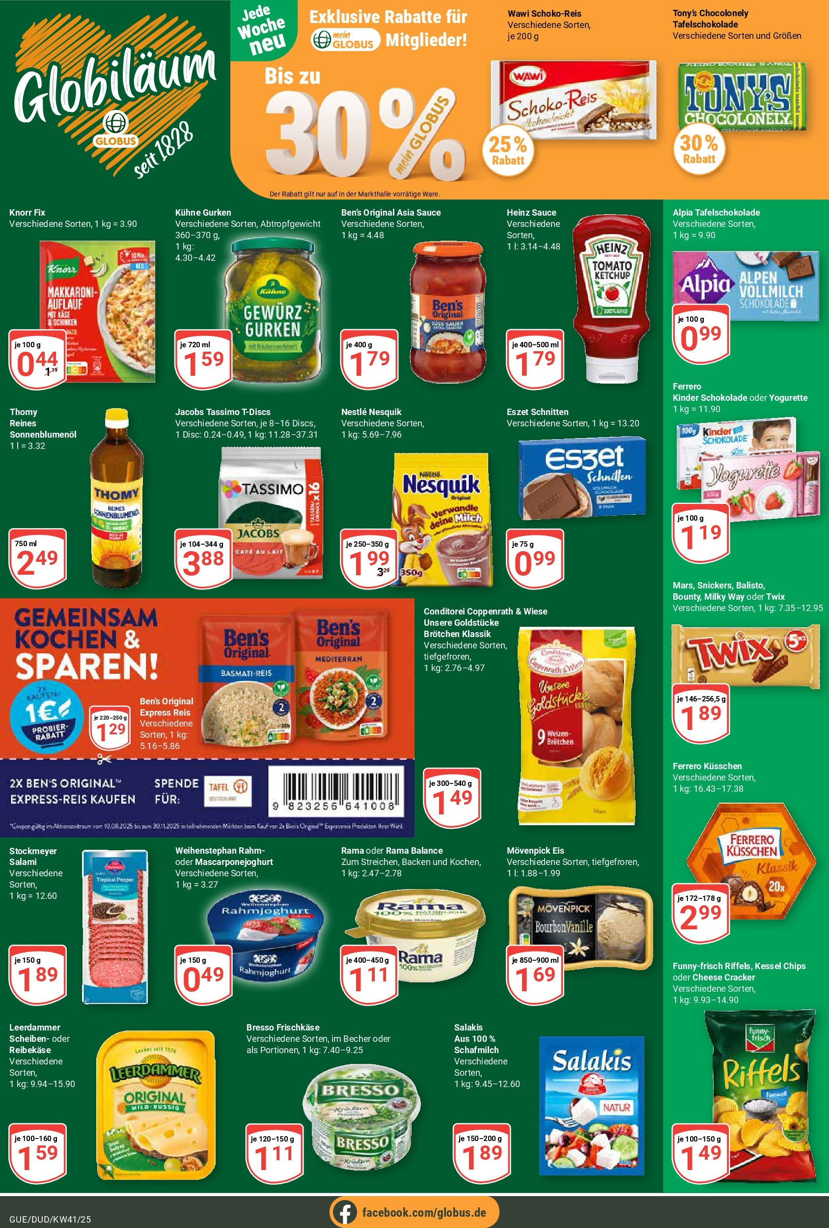 Globus prospekt Saarbrücken-Dudweiler	 (ab 06.10.2025) » Angebote online | Seite: 2 | Produkte: Basmatireis, Knorr, Twix, Frischkase