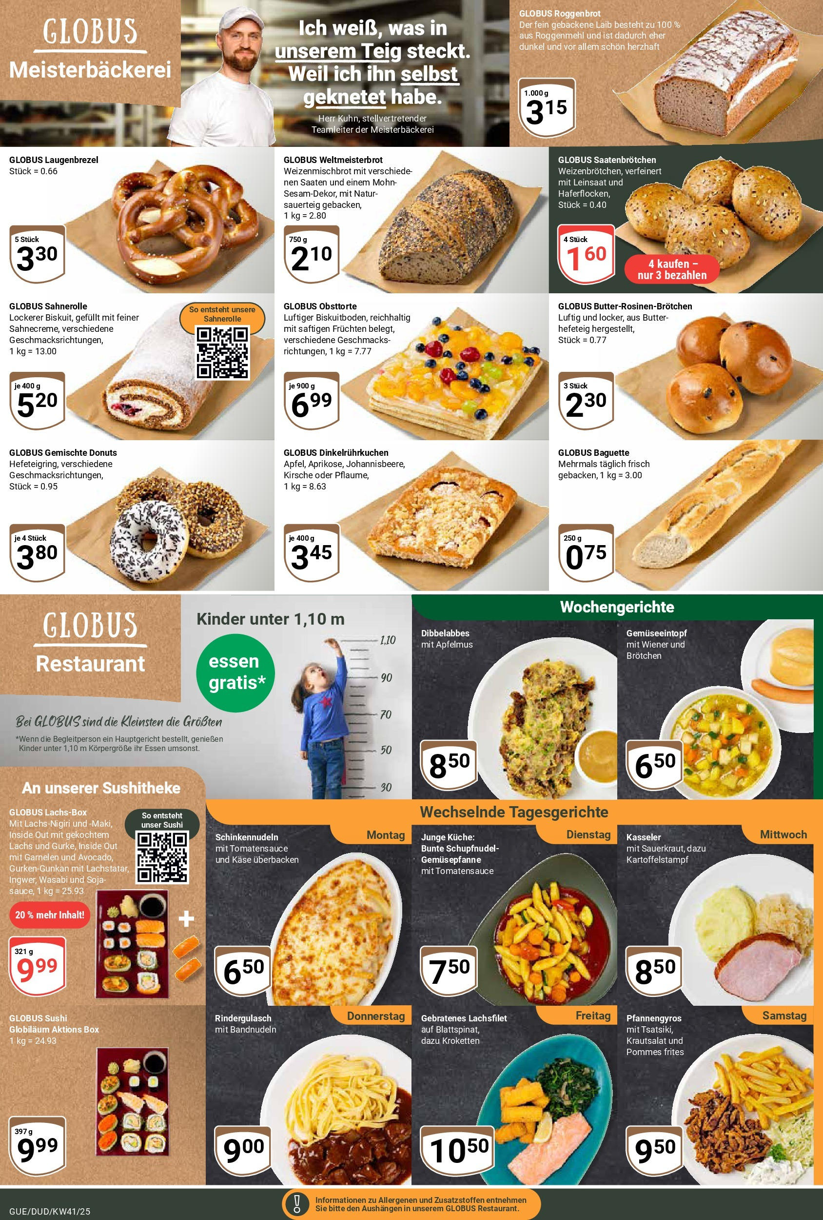Globus prospekt Saarbrücken-Dudweiler	 (ab 06.10.2025) » Angebote online | Seite: 11 | Produkte: Box, Küche, Baguette, Pommes frites