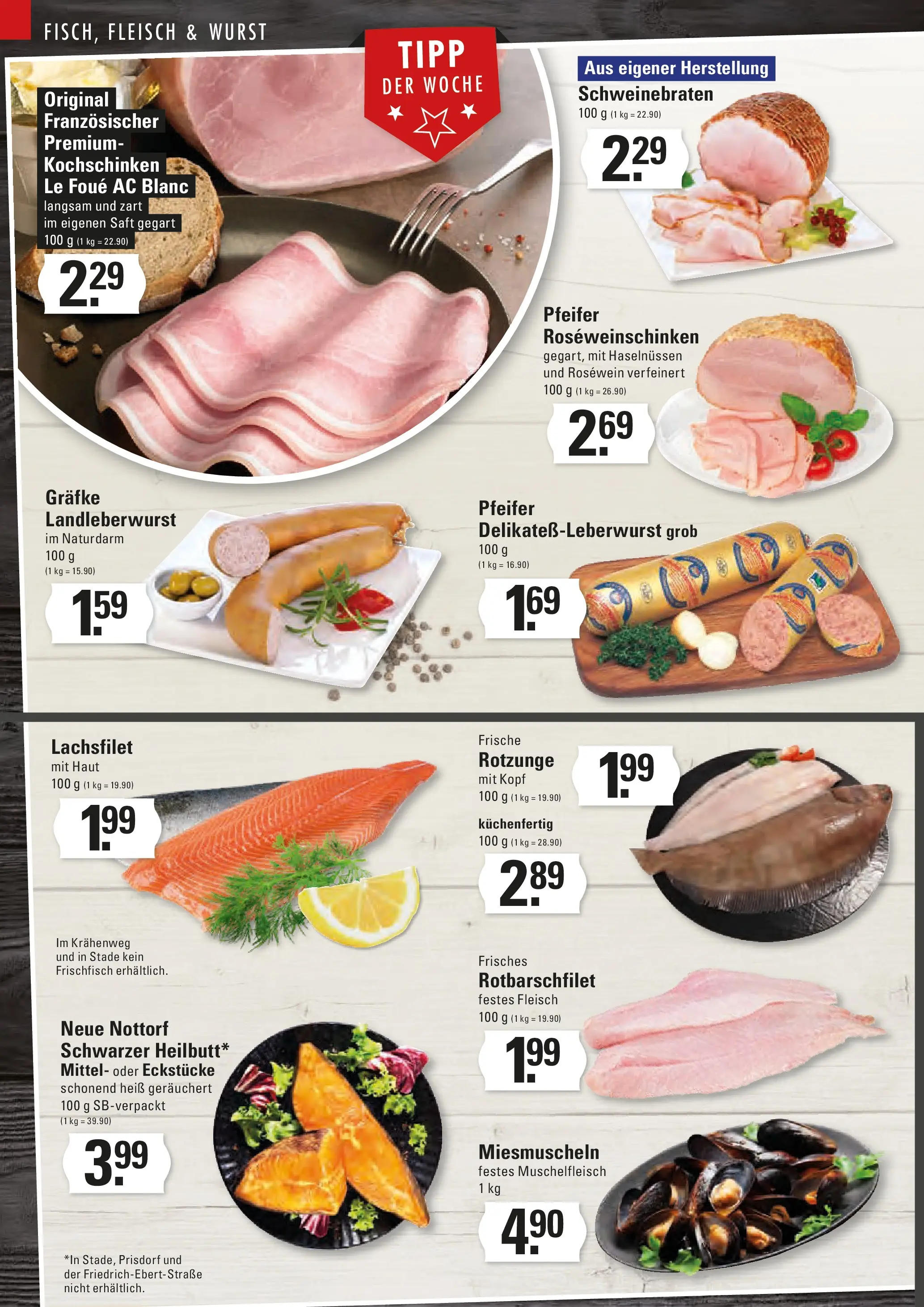 Edeka prospekt Stade	 (ab 06.10.2025) » Angebote Online | Seite: 4 | Produkte: Rosewein, Wurst, Saft, Fleisch