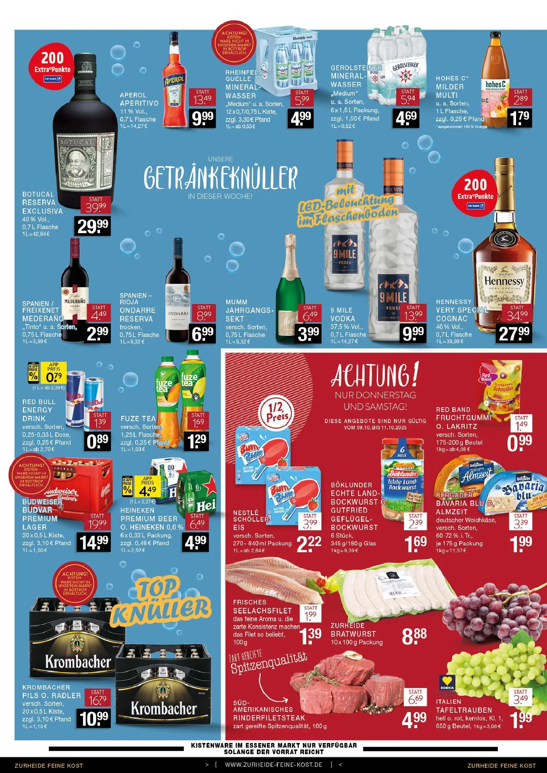 Edeka prospekt Oberhausen	 (ab 06.10.2025) » Angebote Online | Seite: 8 | Produkte: Fuze tea, Energy, Wasser, Steak