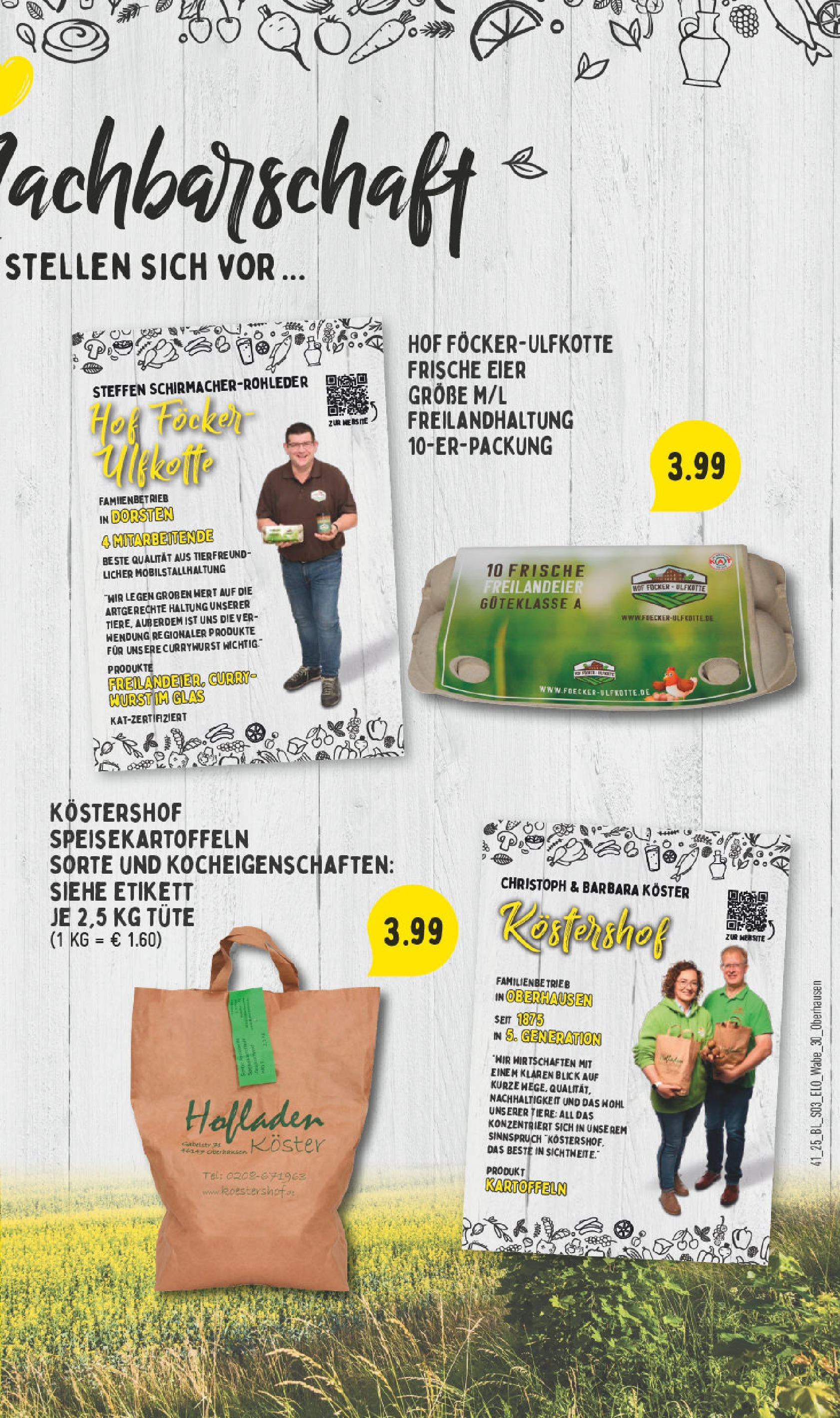 Edeka prospekt Bottrop	 (ab 06.10.2025) » Angebote Online | Seite: 27 | Produkte: Eier, Kartoffeln, Wurst