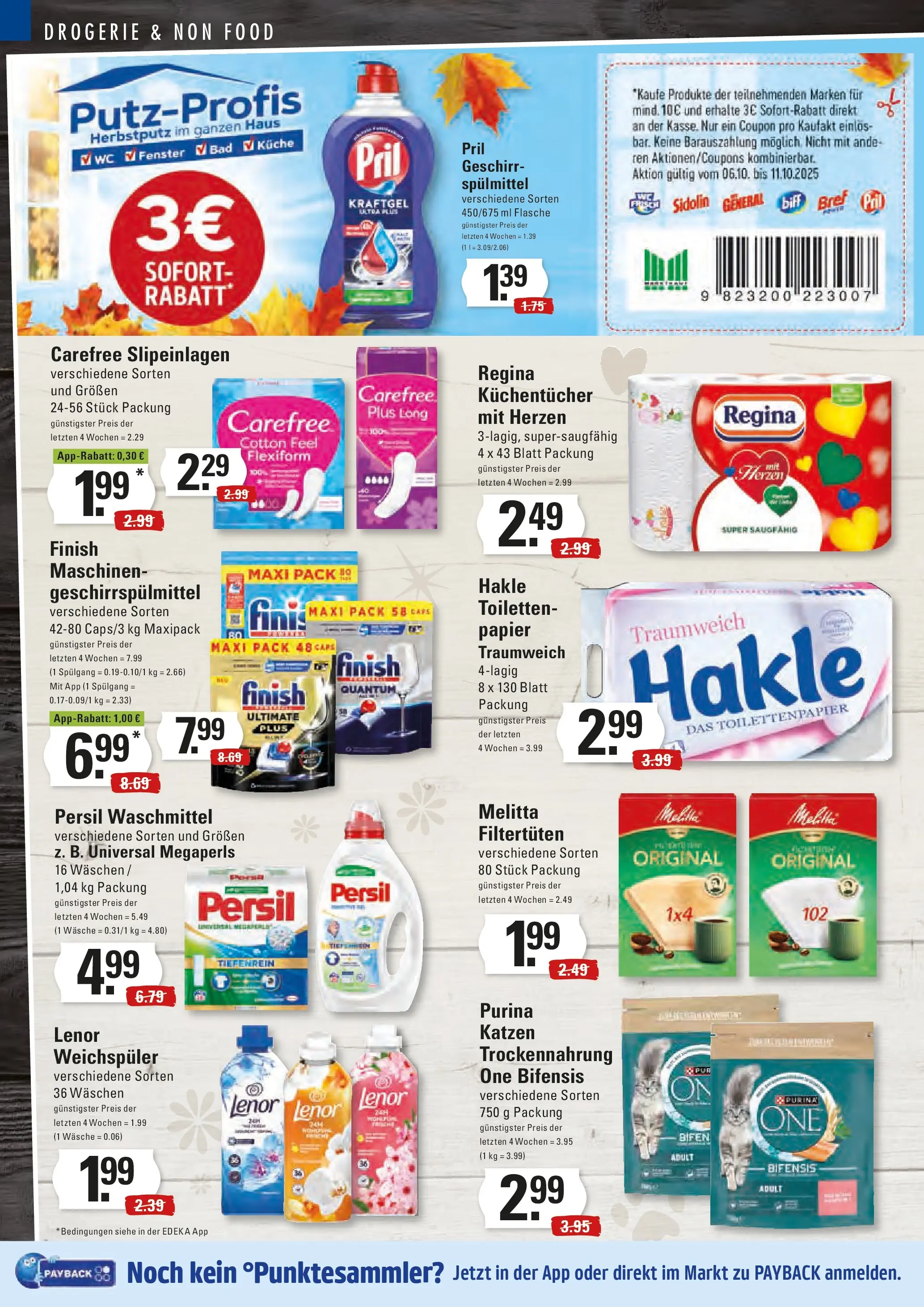 Edeka prospekt Stade	 (ab 06.10.2025) » Angebote Online | Seite: 16 | Produkte: Melitta, Geschirrspülmittel, Persil, Toilettenpapier