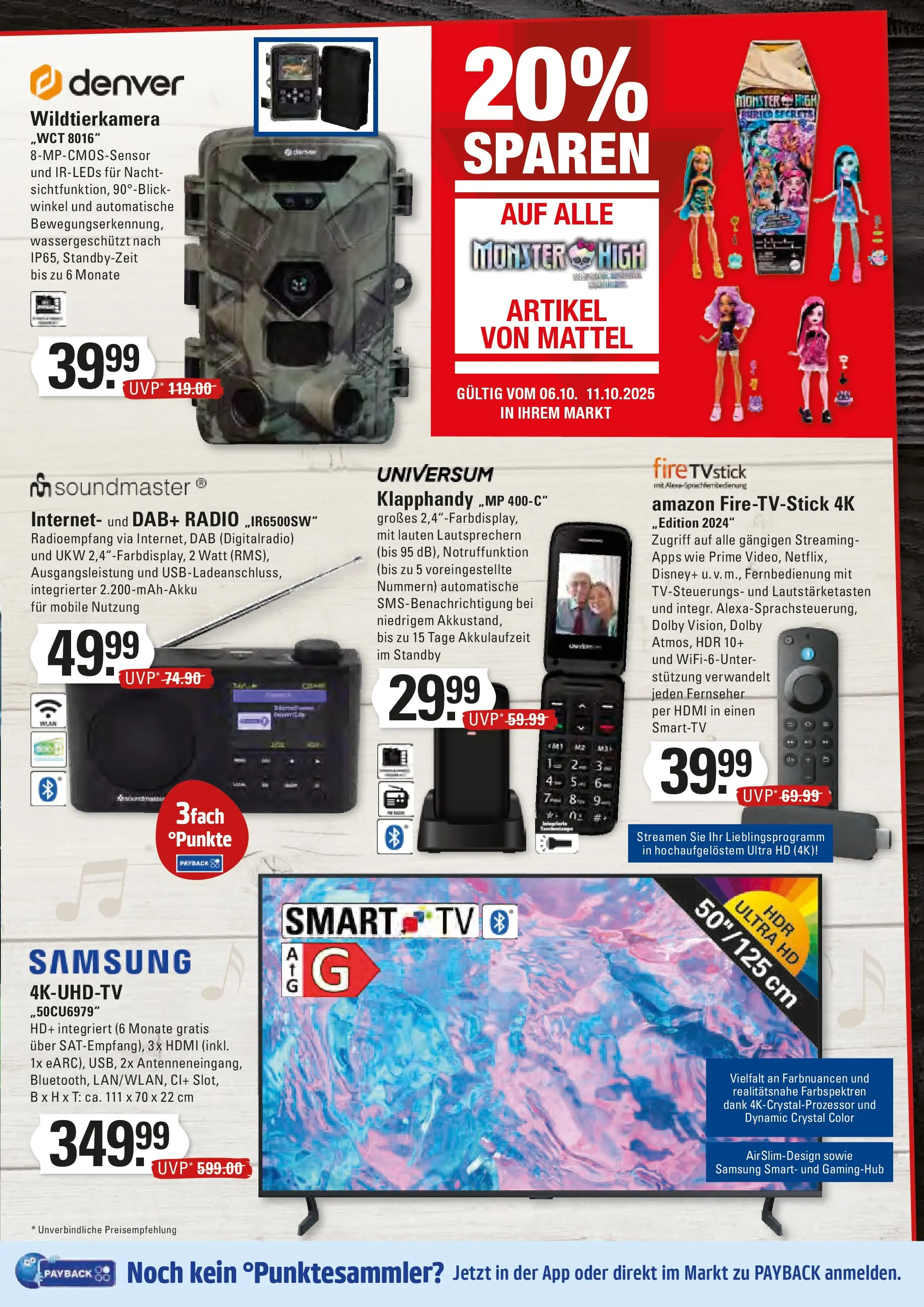 Edeka prospekt Stade	 (ab 06.10.2025) » Angebote Online | Seite: 19 | Produkte: Samsung, Smart TV, Radio, Dab+