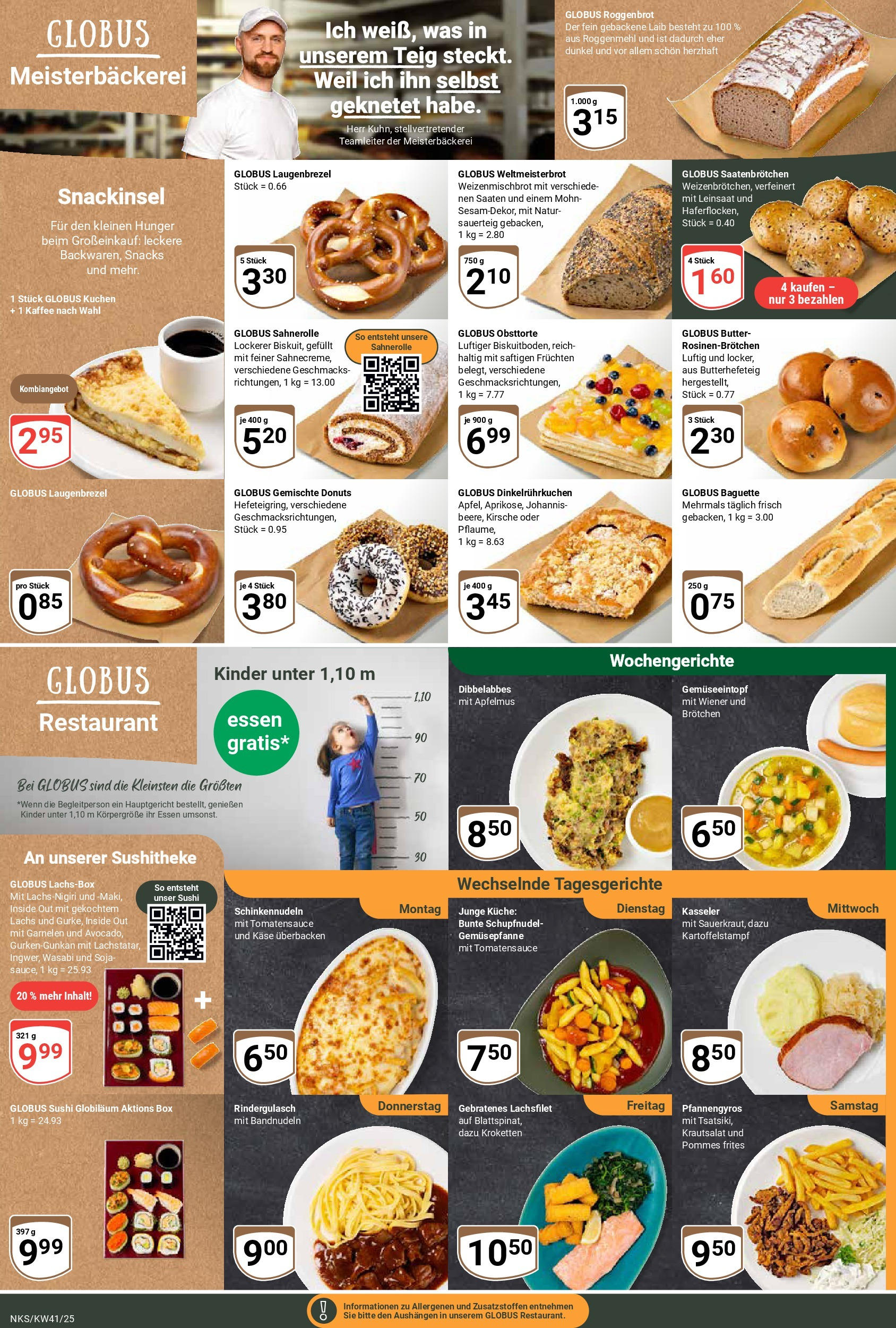 Globus prospekt Neunkirchen	 (ab 06.10.2025) » Angebote online | Seite: 11 | Produkte: Rindergulasch, Käse, Küche, Garnelen