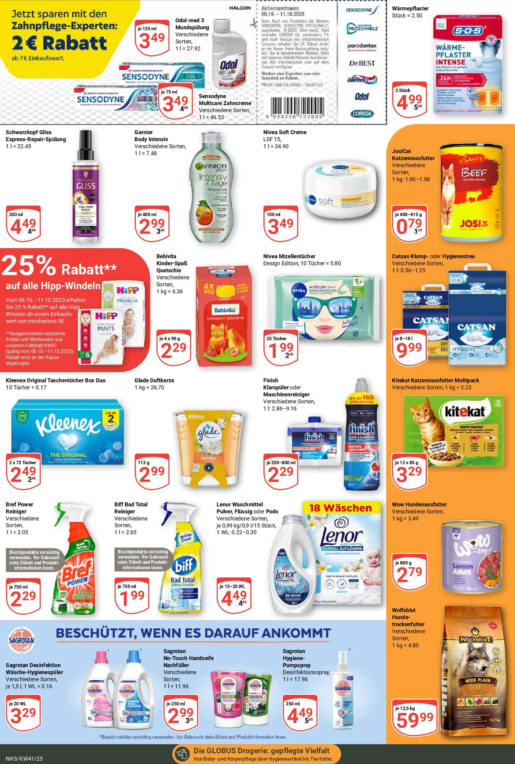 Globus prospekt Neunkirchen	 (ab 06.10.2025) » Angebote online | Seite: 19 | Produkte: Lenor, Bad, Waschmittel, Klarspüler