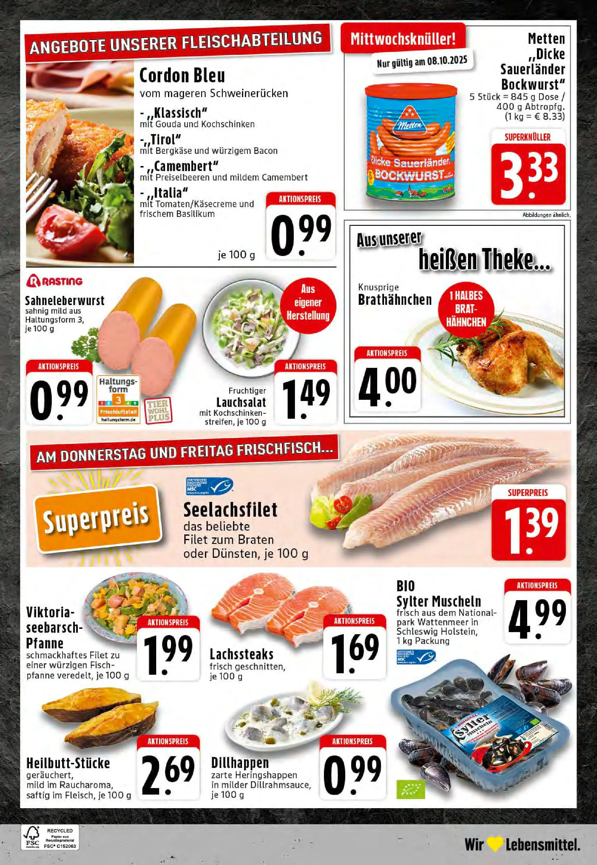 Edeka prospekt Essen	 (ab 06.10.2025) » Angebote Online | Seite: 24 | Produkte: Hahnchen, Dicke sauerlander bockwurst, Schweinerucken, Dill