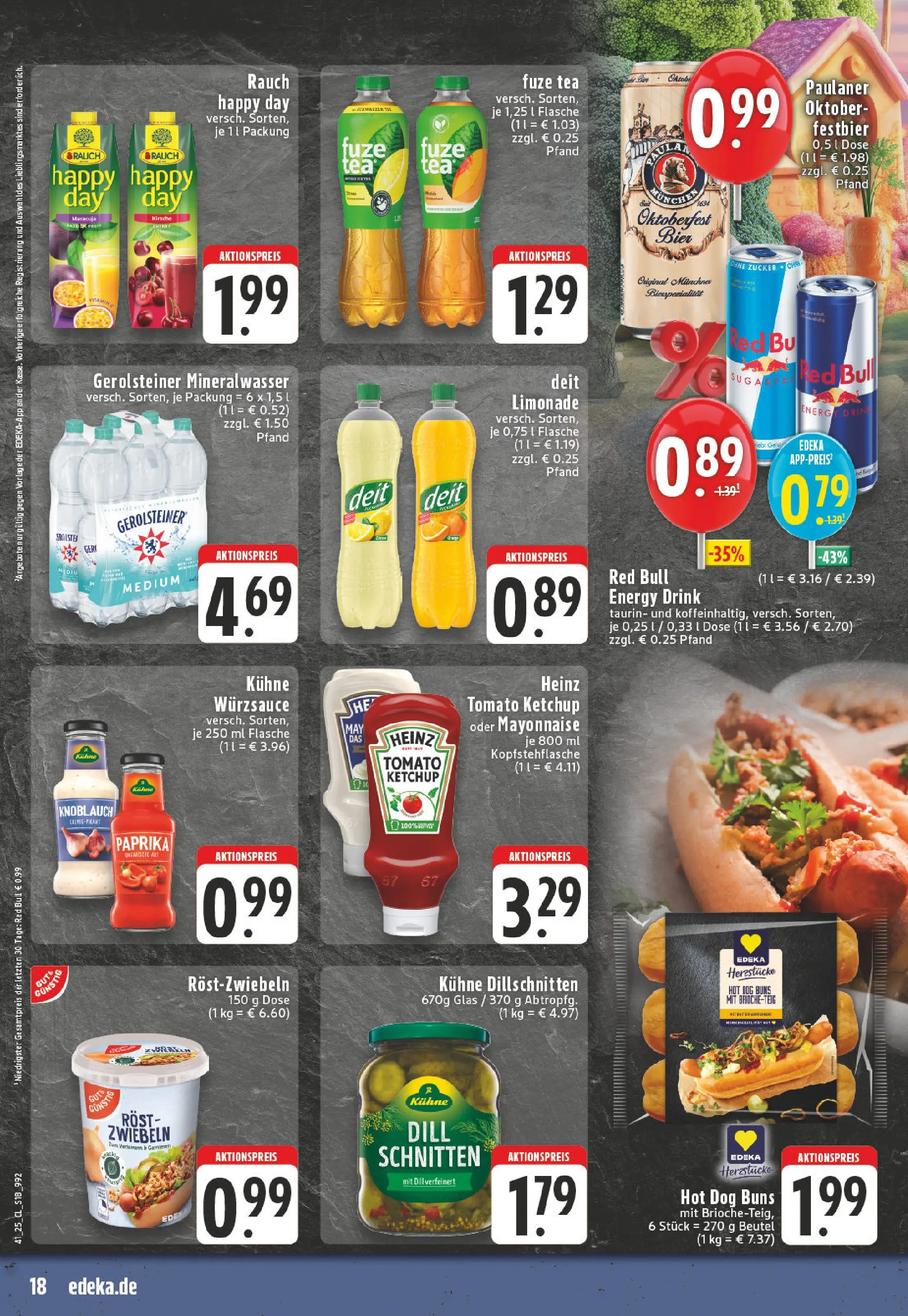 Edeka prospekt Köln-Lindenthal	 (ab 06.10.2025) » Angebote Online | Seite: 18 | Produkte: Energy, Limonade, Ketchup, Paulaner