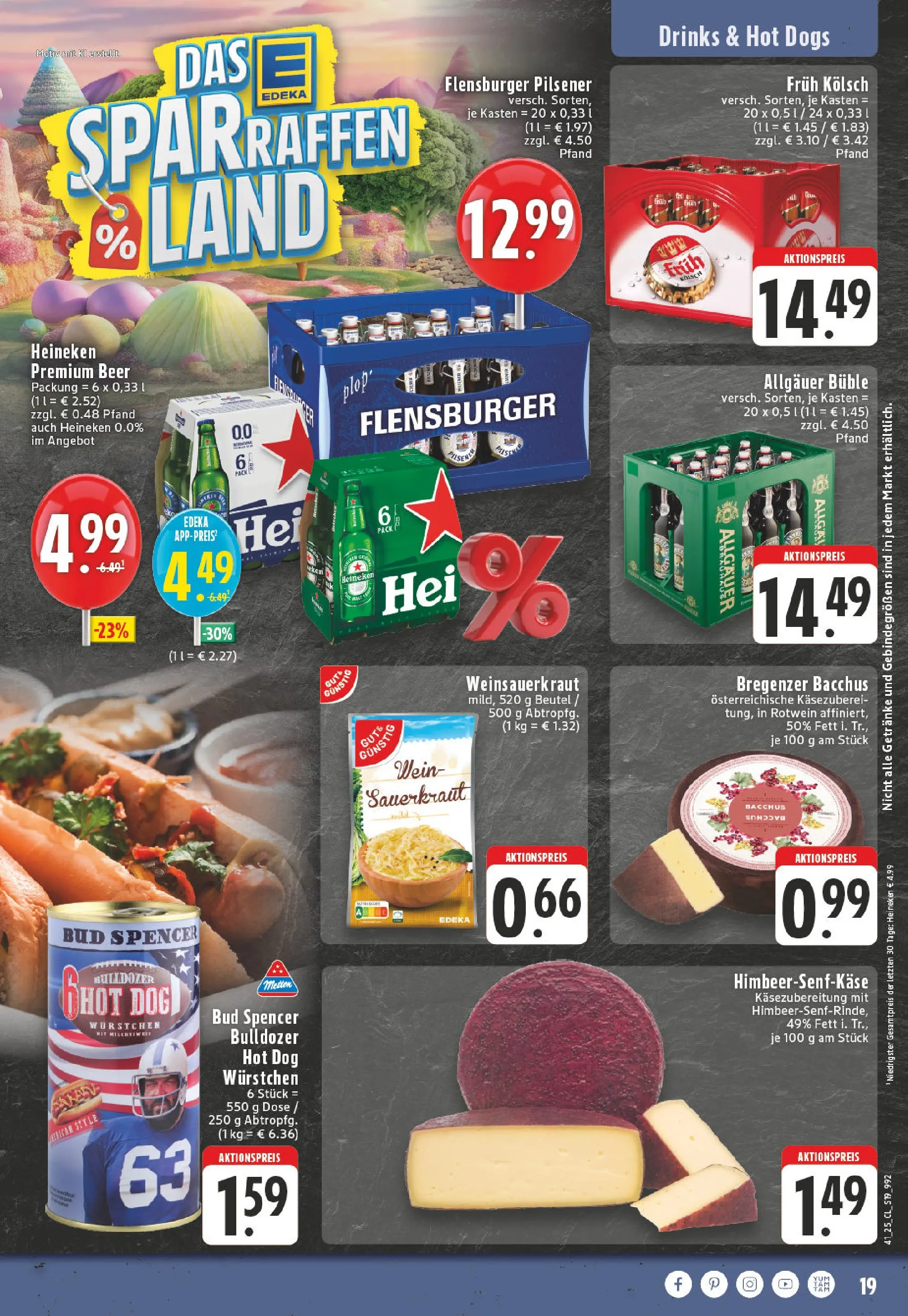 Edeka prospekt Köln-Lindenthal	 (ab 06.10.2025) » Angebote Online | Seite: 19 | Produkte: Rotwein, Flensburger, Heineken, Wein