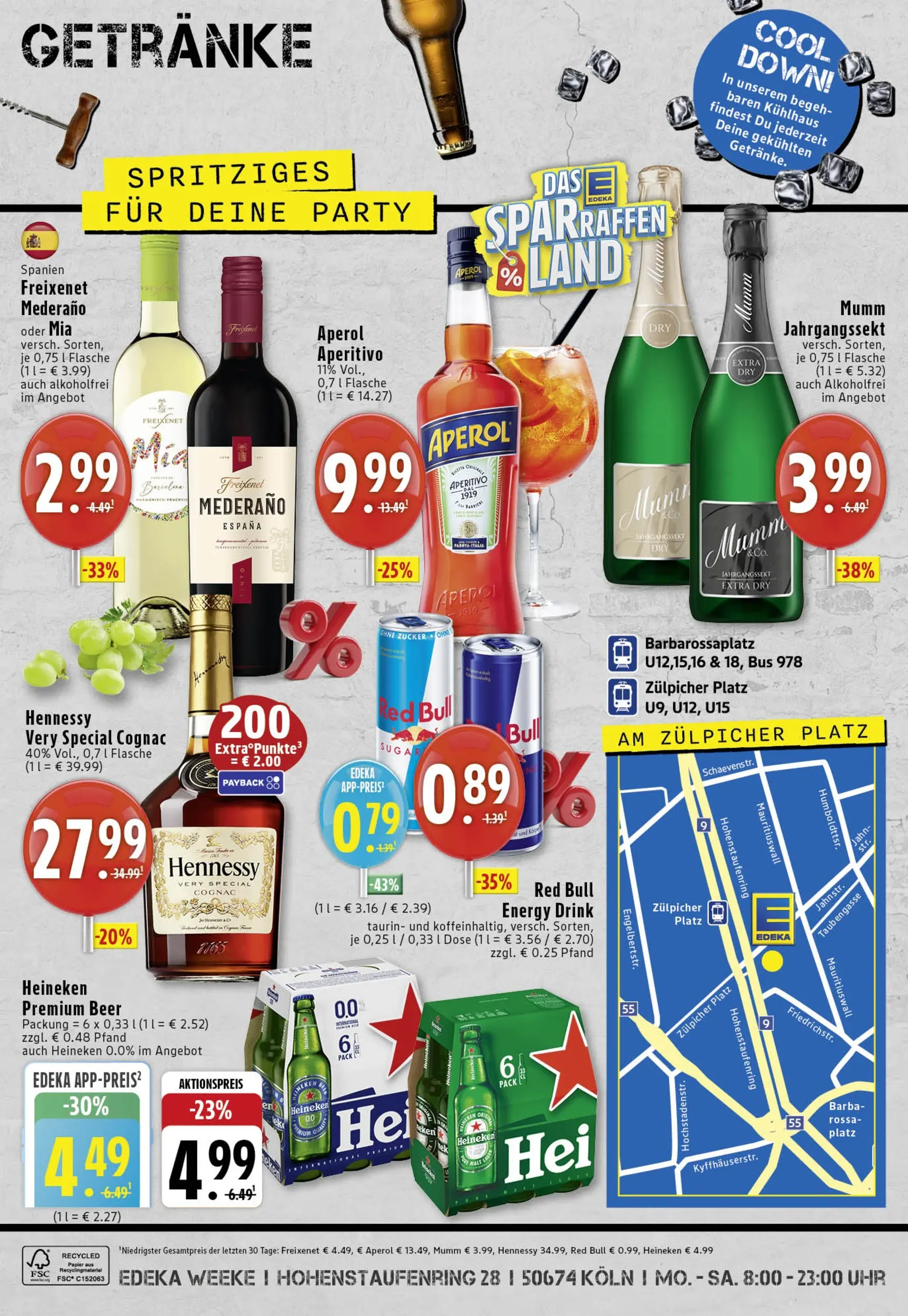 Edeka prospekt Köln	 (ab 06.10.2025) » Angebote Online | Seite: 8 | Produkte: Red bull, Energy, Freixenet mederano, Heineken
