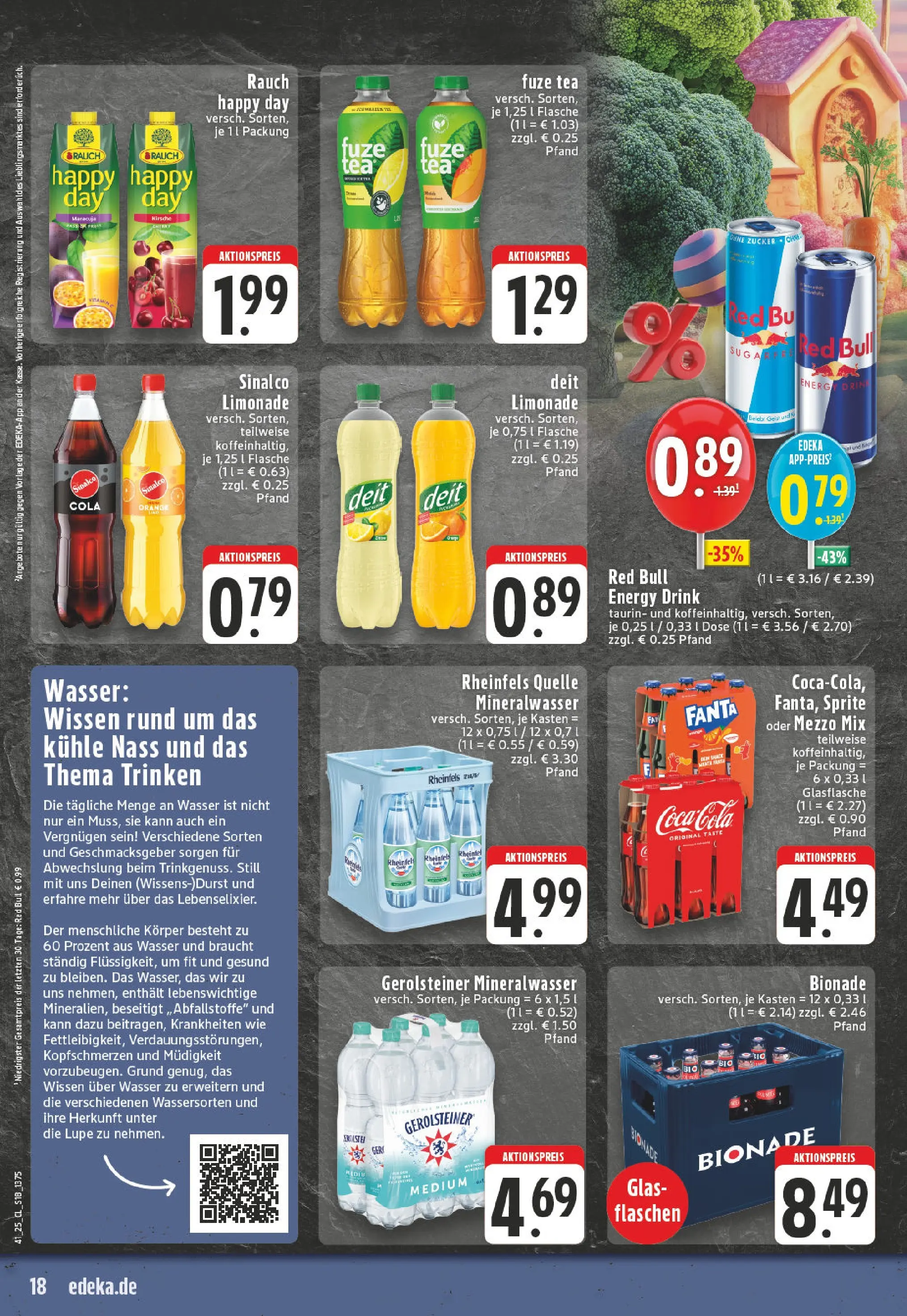 Edeka prospekt Witten-Herbede	 (ab 06.10.2025) » Angebote Online | Seite: 18 | Produkte: Fanta, Energy, Wasser, Rheinfels quelle