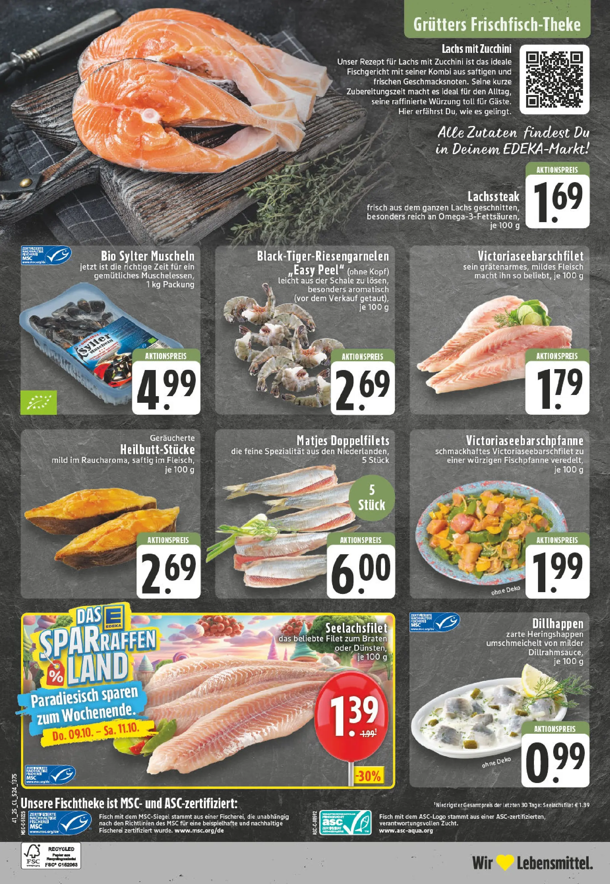 Edeka prospekt Witten-Herbede	 (ab 06.10.2025) » Angebote Online | Seite: 24 | Produkte: Fisch, Lachs, Zucchini, Fleisch